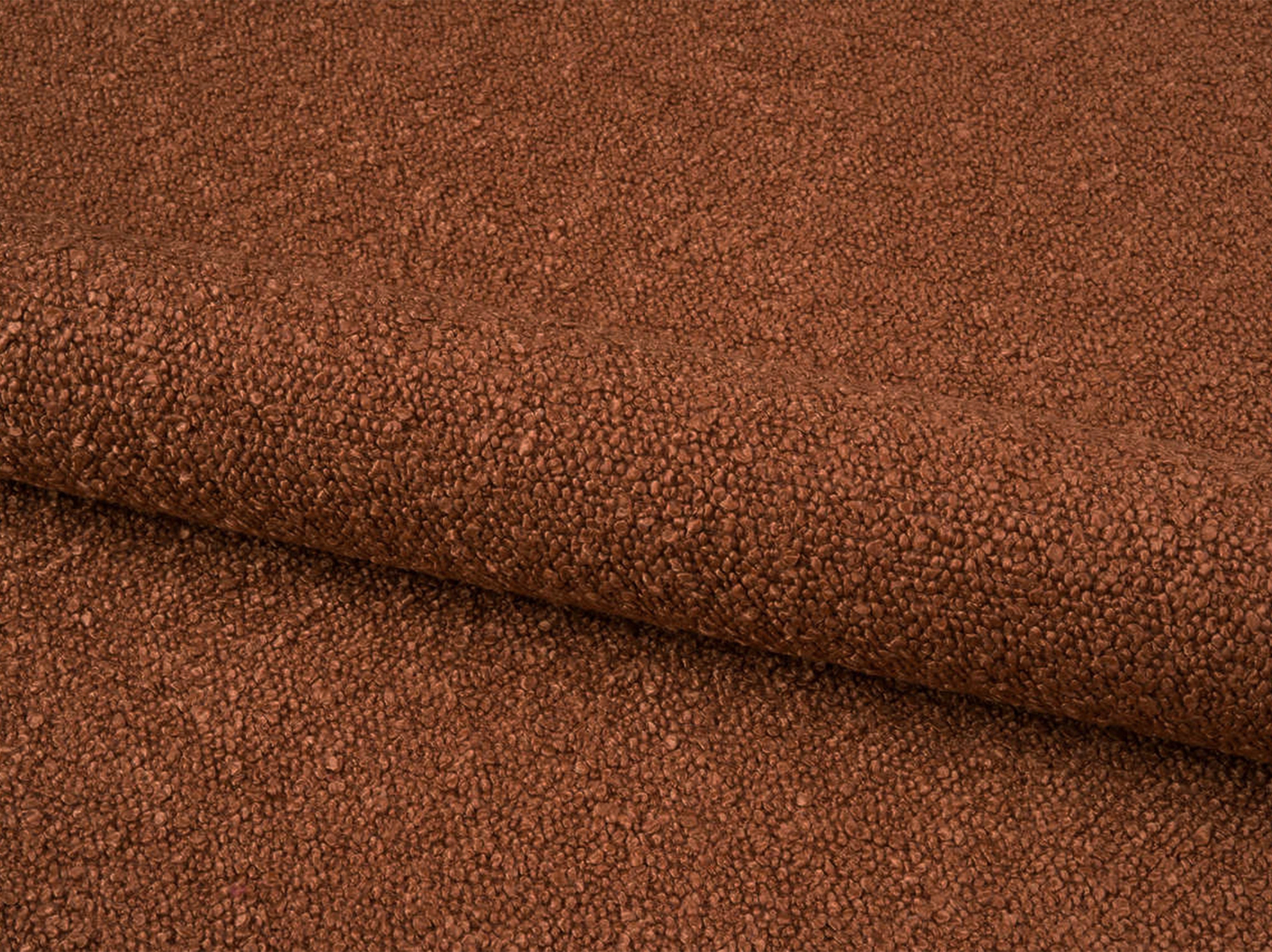 Right-facing 3-seater sofa JODIE in brick boucle
