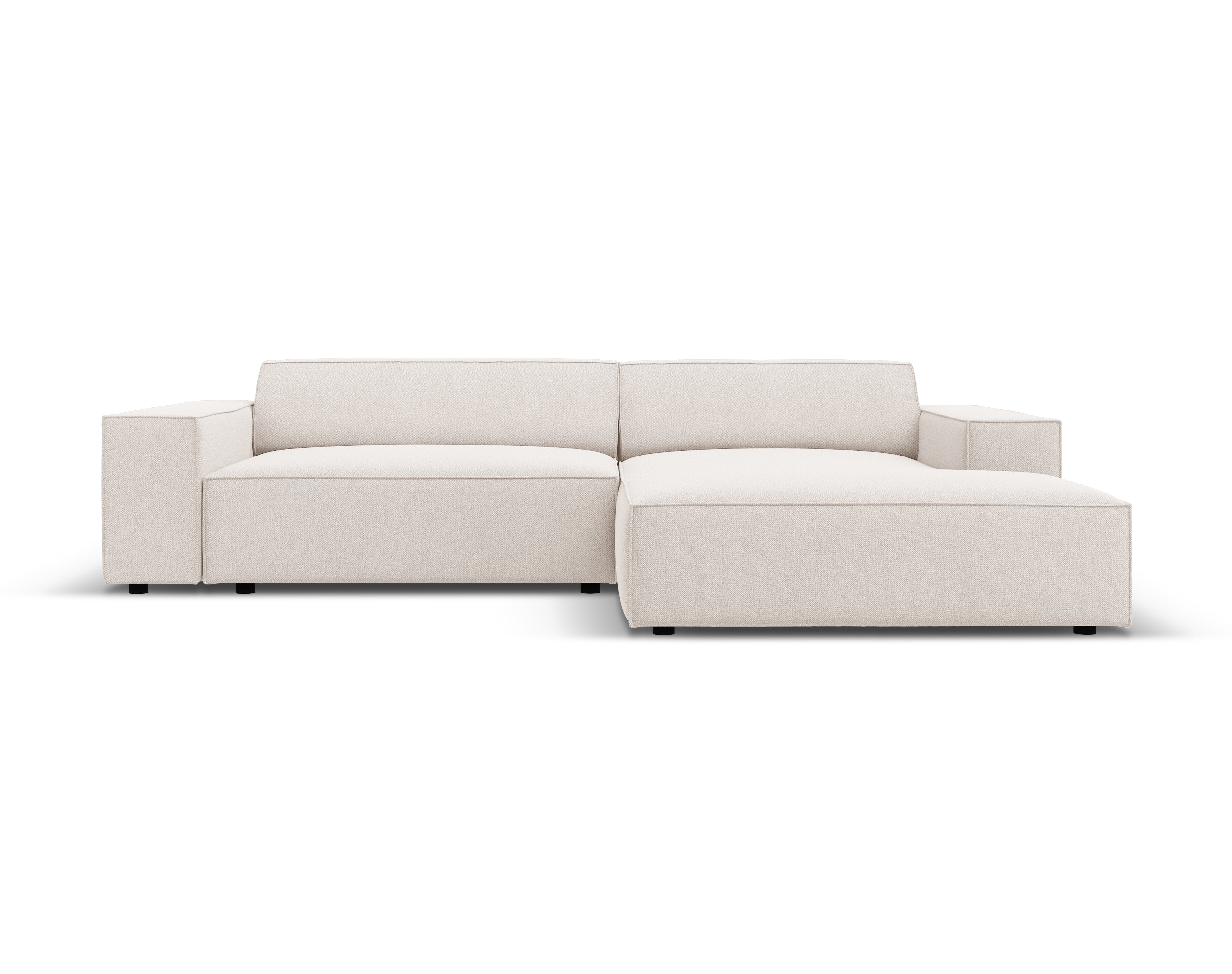 Right-facing 3-seater sofa JODIE in light beige