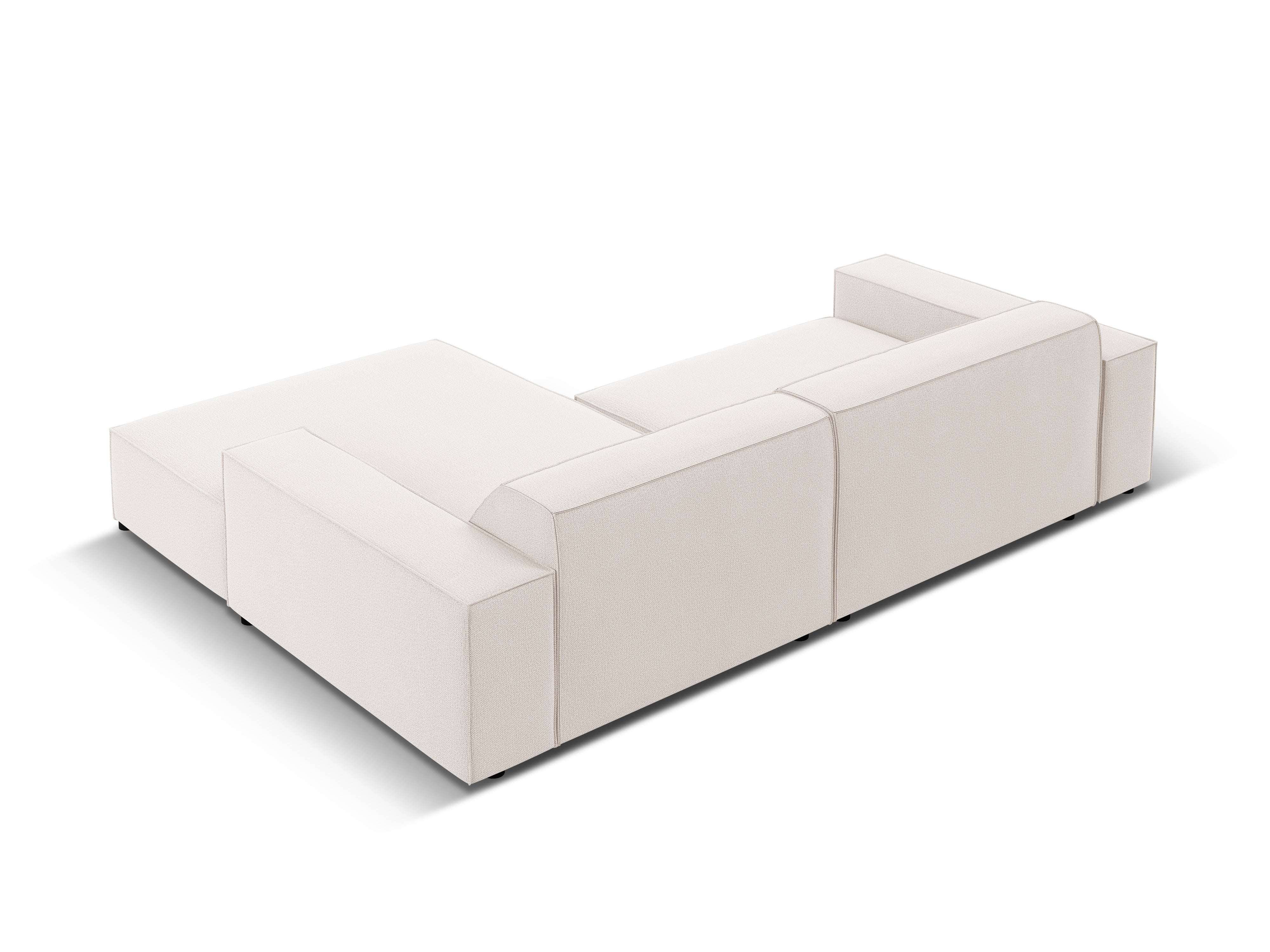 Right-facing 3-seater sofa JODIE in light beige