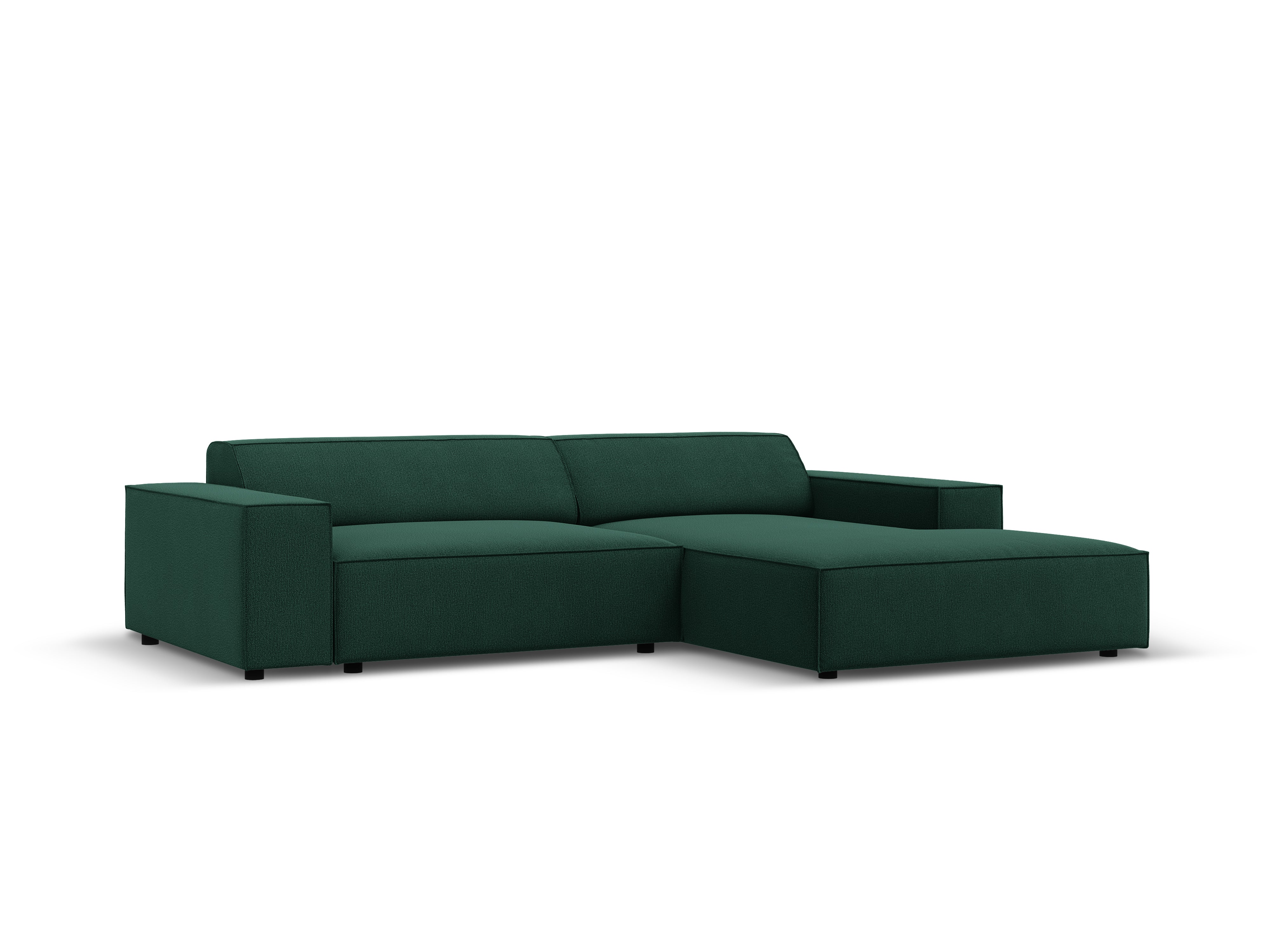 Right-facing 3-seater sofa JODIE in green