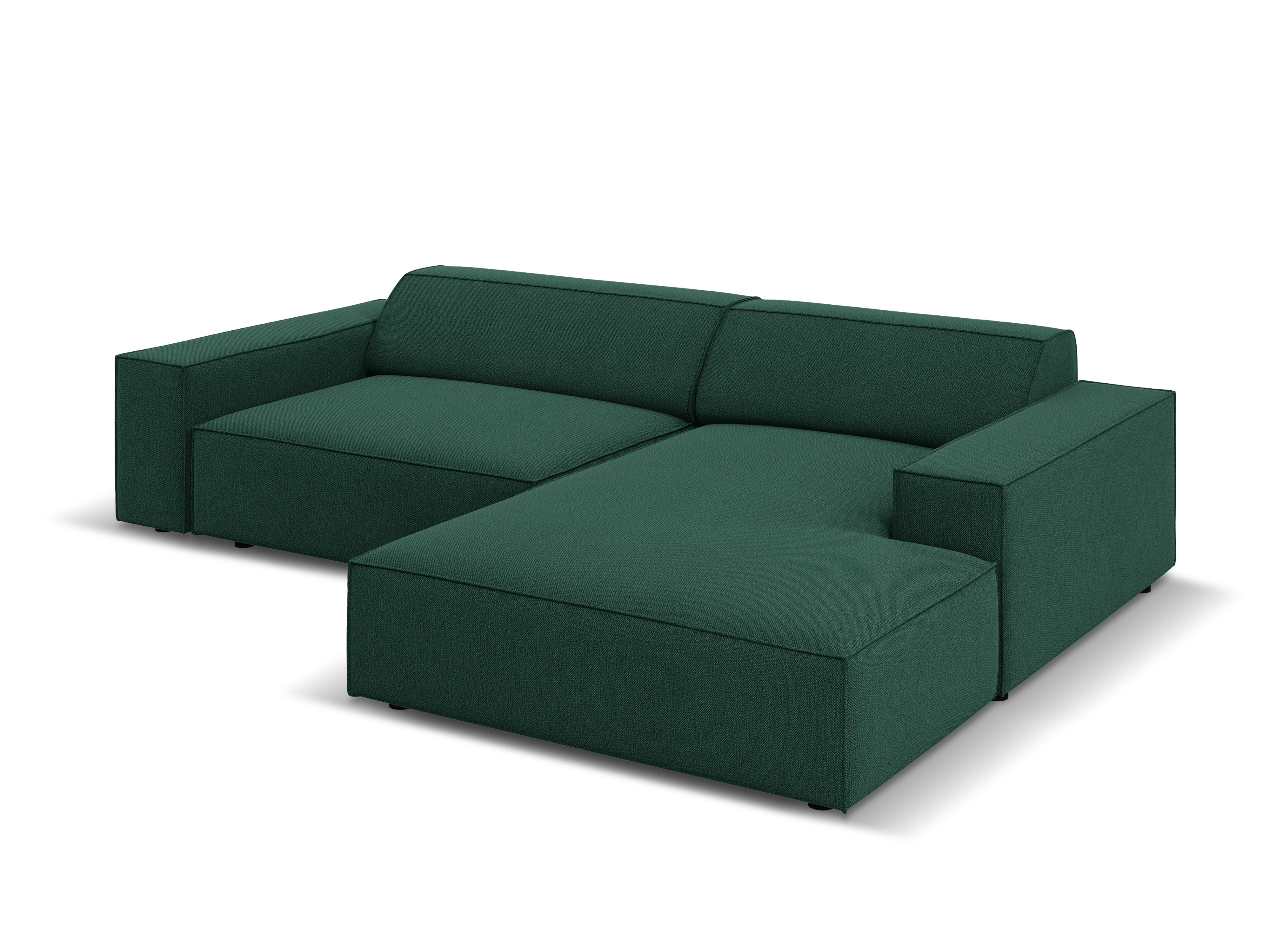 Right-facing 3-seater sofa JODIE in green