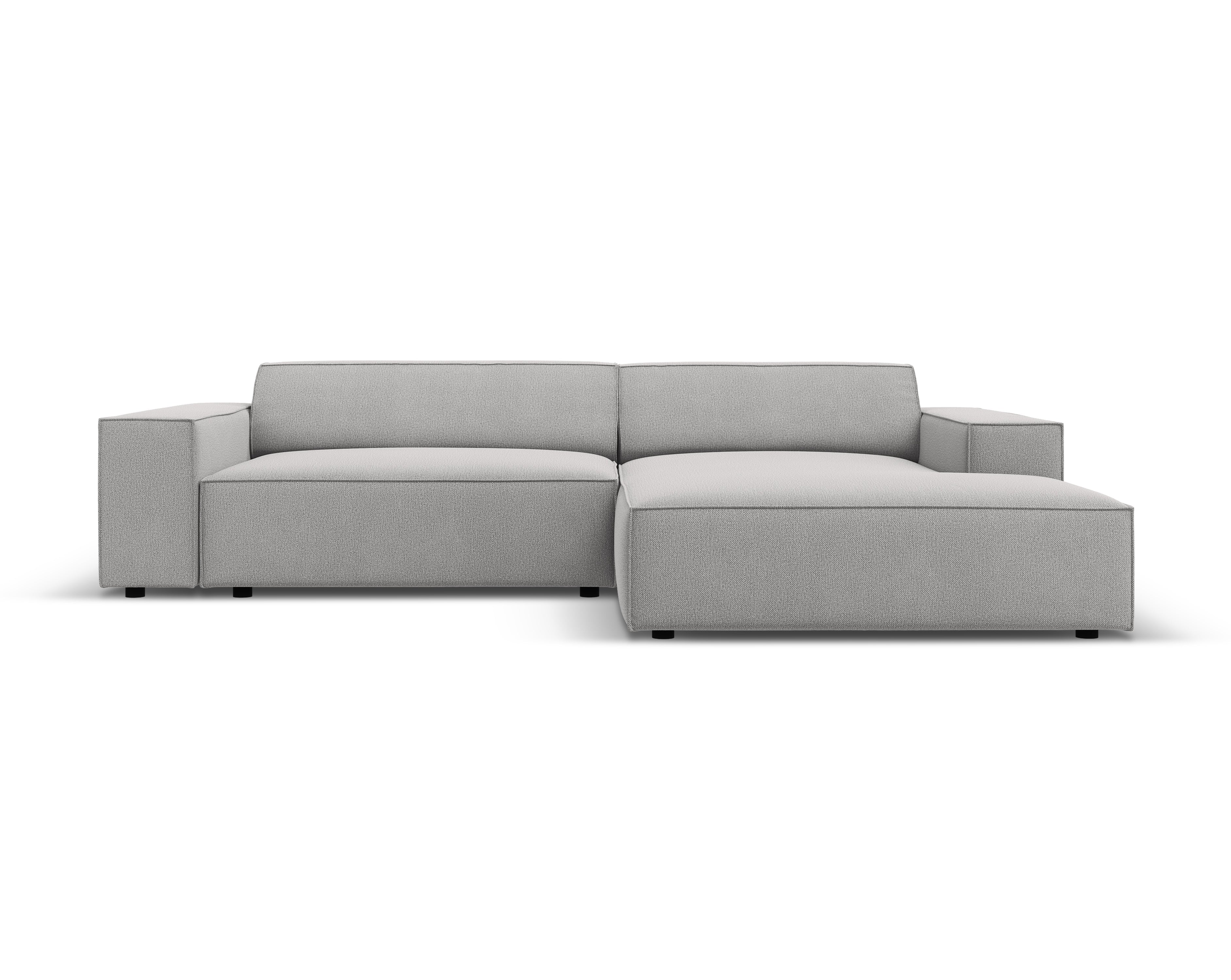 Right-facing 3-seater sofa JODIE in light gray