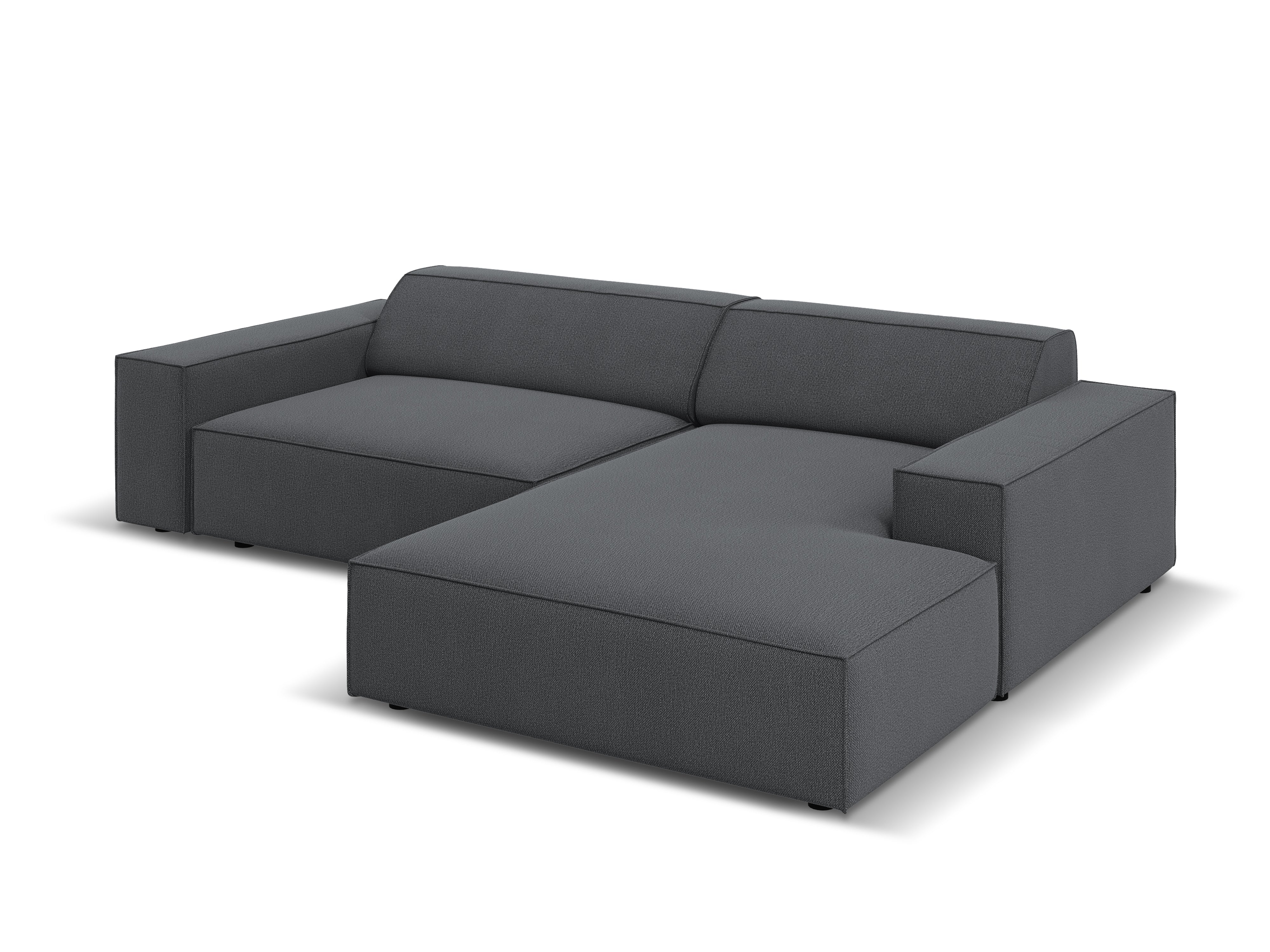 Right-facing 3-seater sofa JODIE in gray