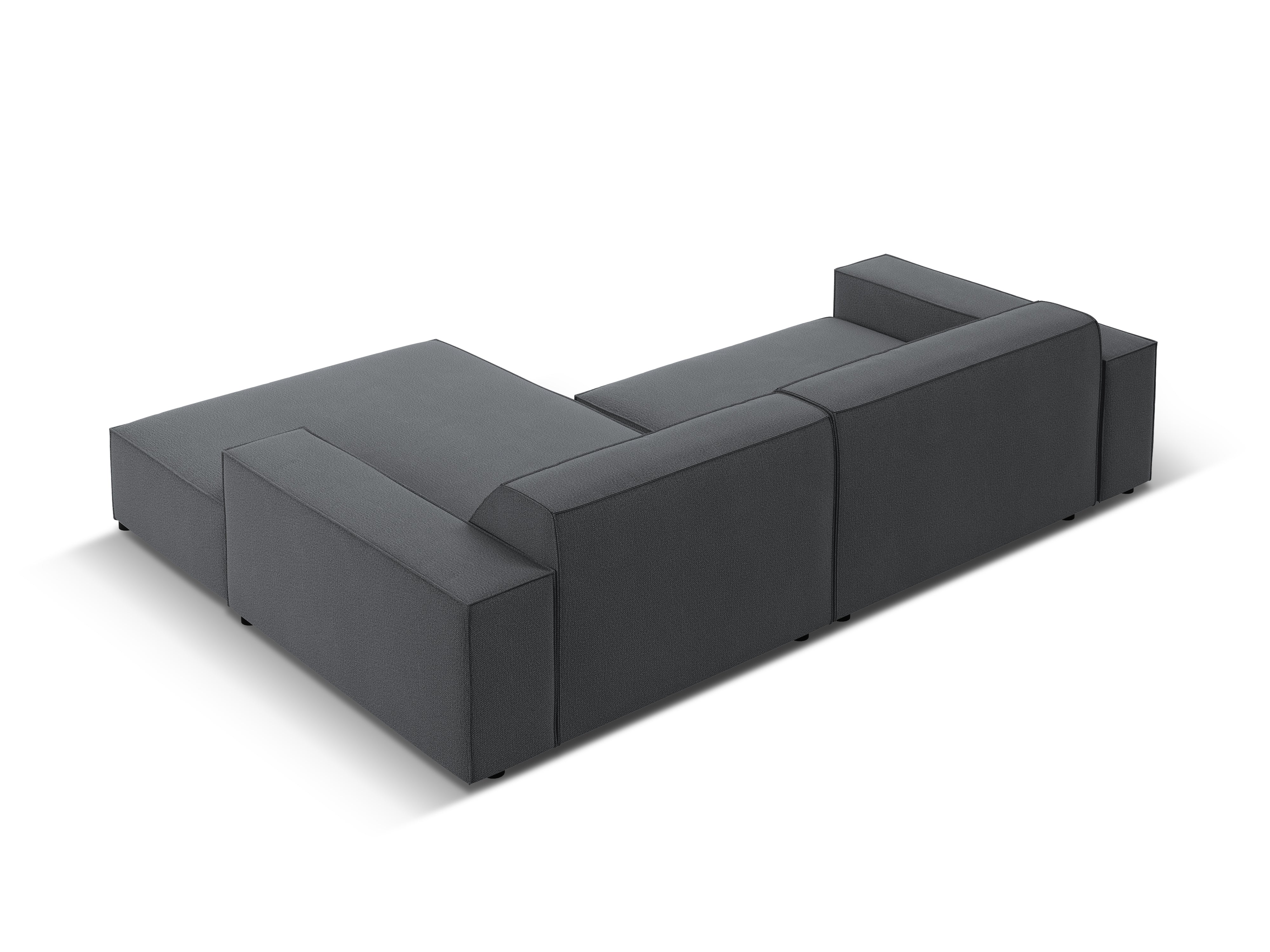 Right-facing 3-seater sofa JODIE in gray