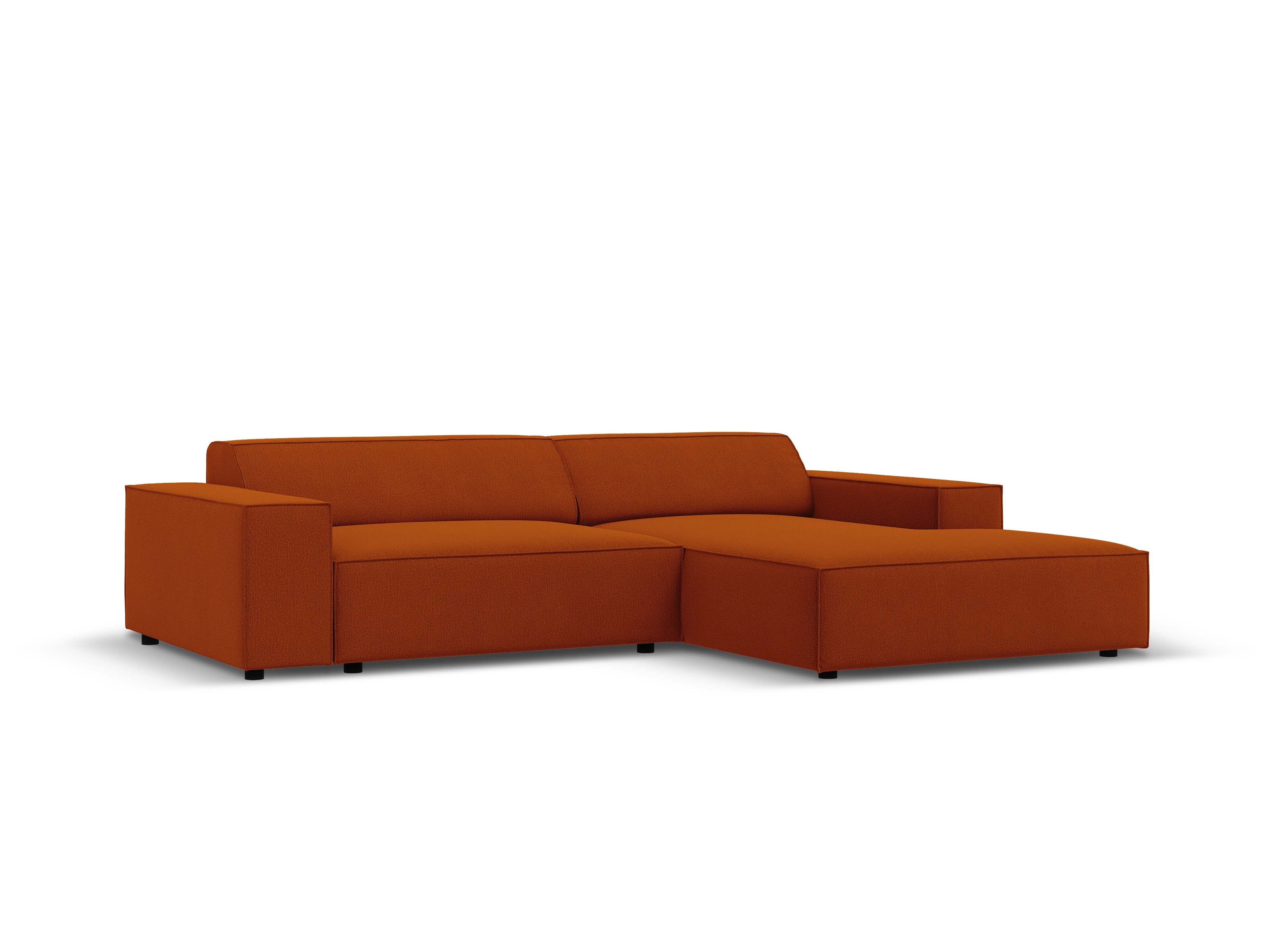 Right-facing 3-seater sofa JODIE in brick red