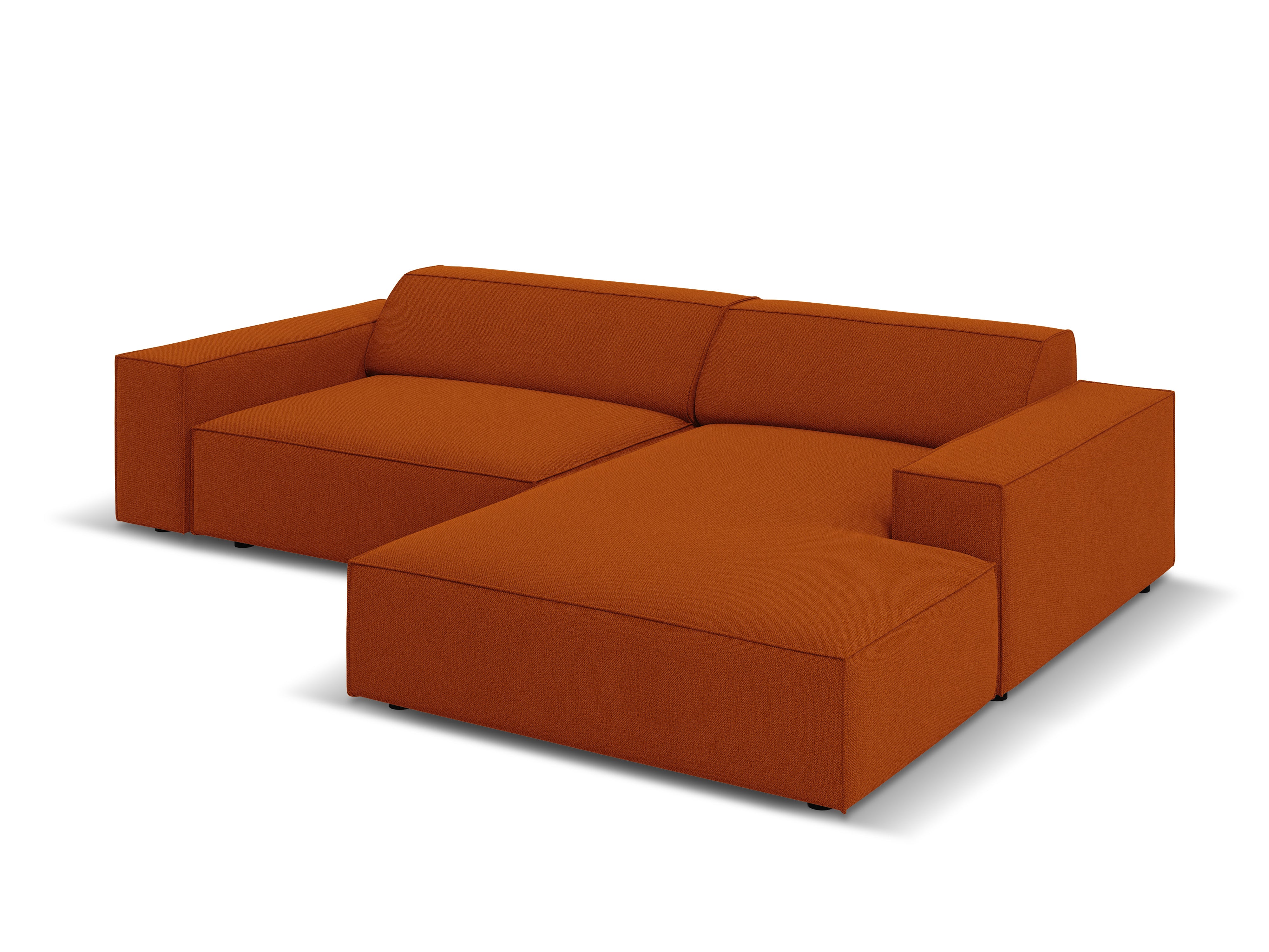 Right-facing 3-seater sofa JODIE in brick red