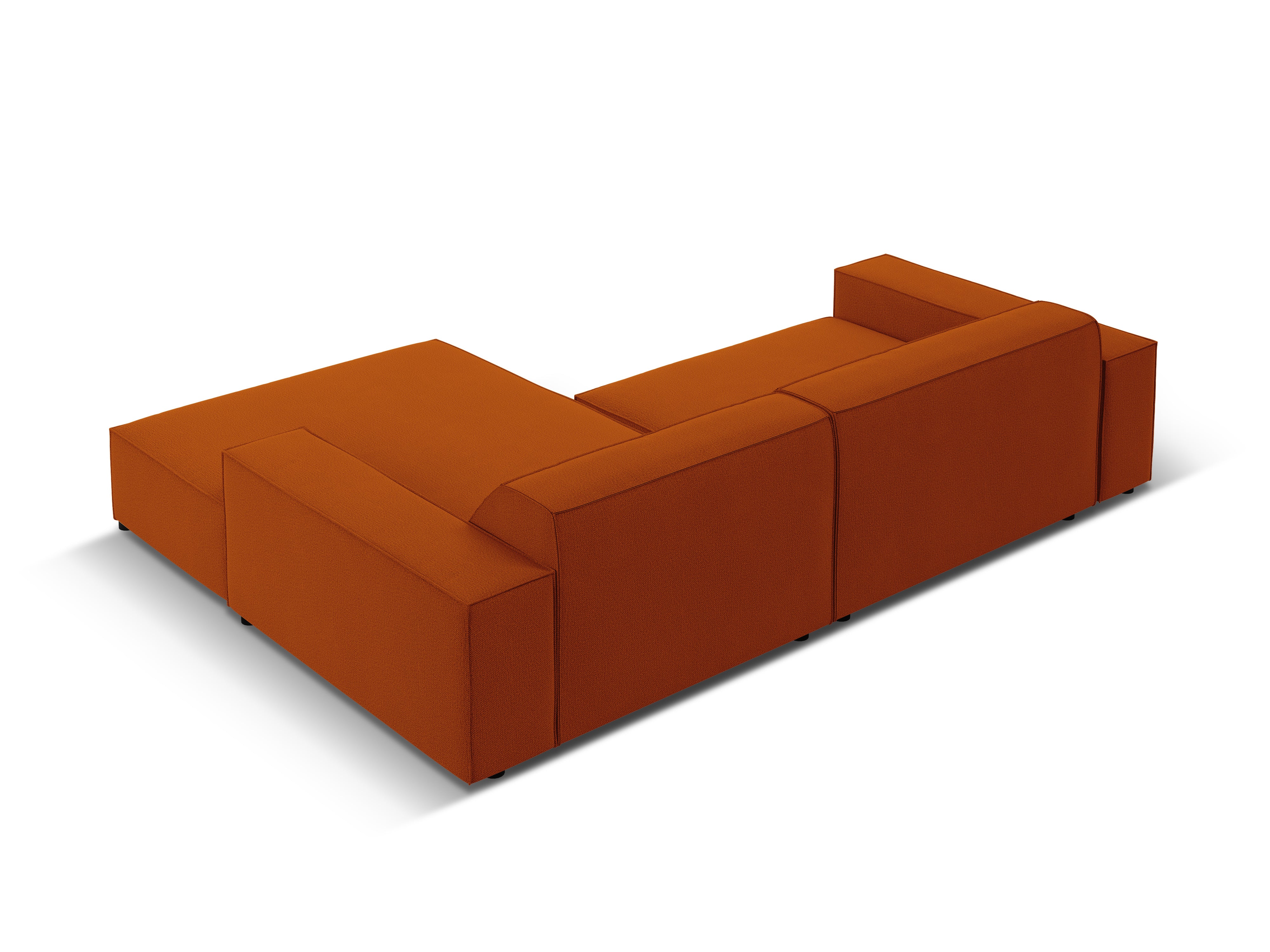 Right-facing 3-seater sofa JODIE in brick red