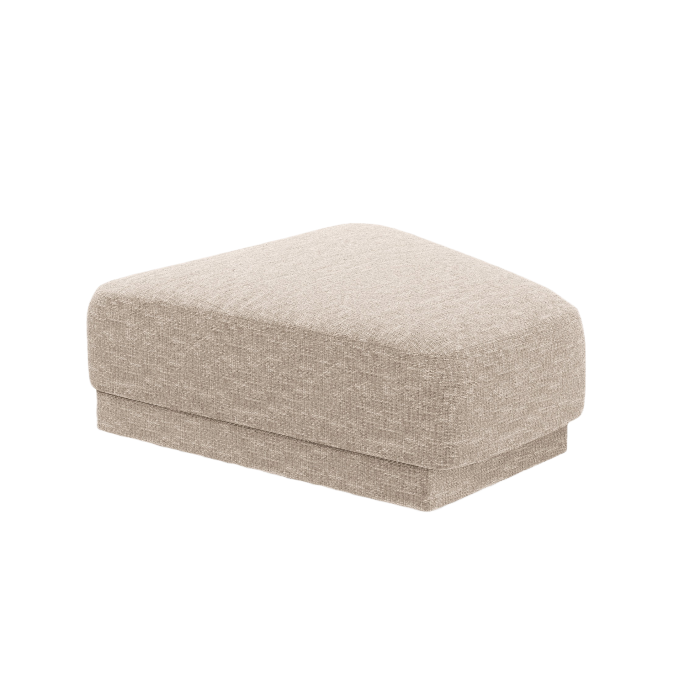 MILEY Pouf Beige Silky Chenille