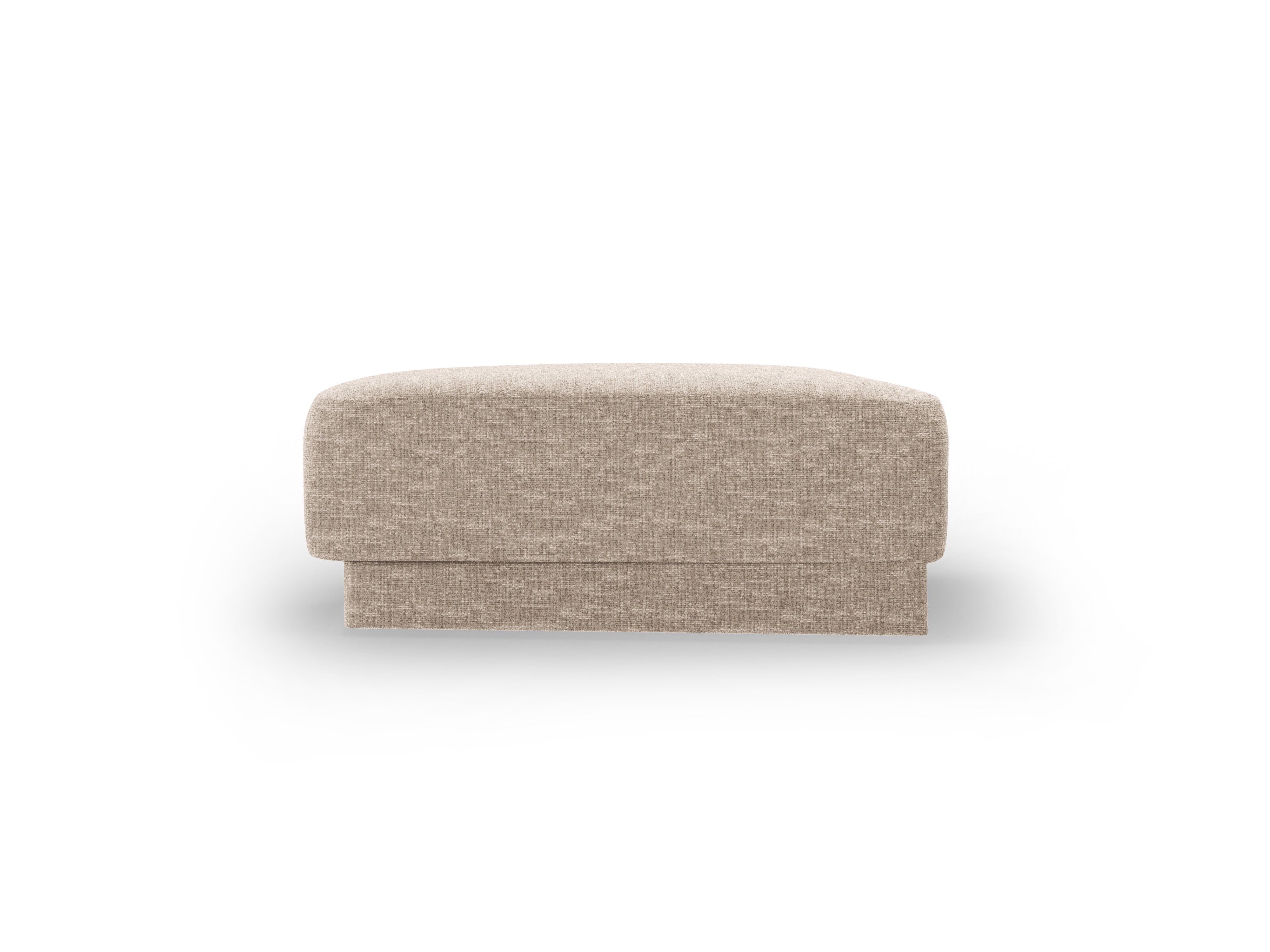 MILEY Pouf Beige Silky Chenille