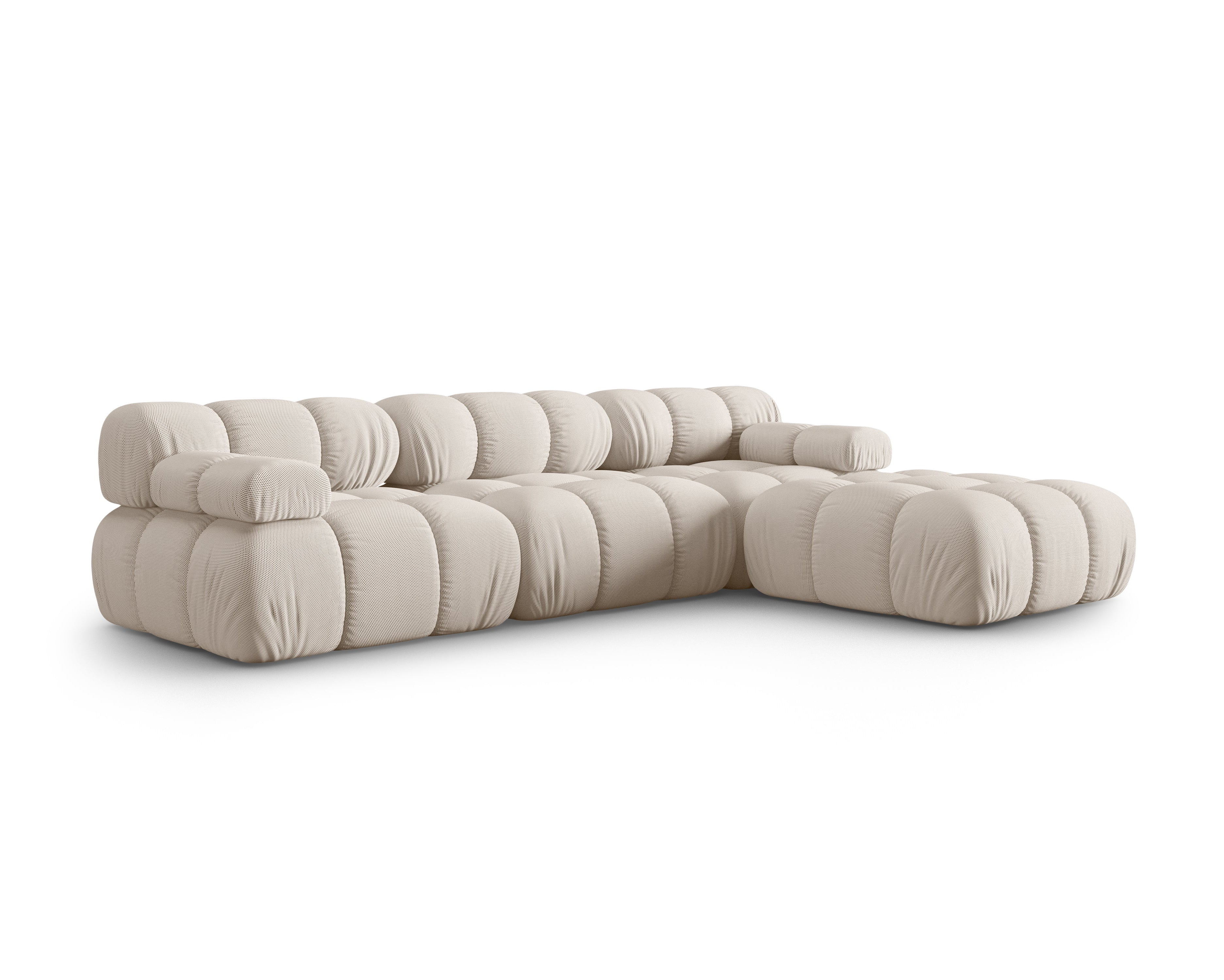 Universal corner sofa BELLIS beige 3D fabric