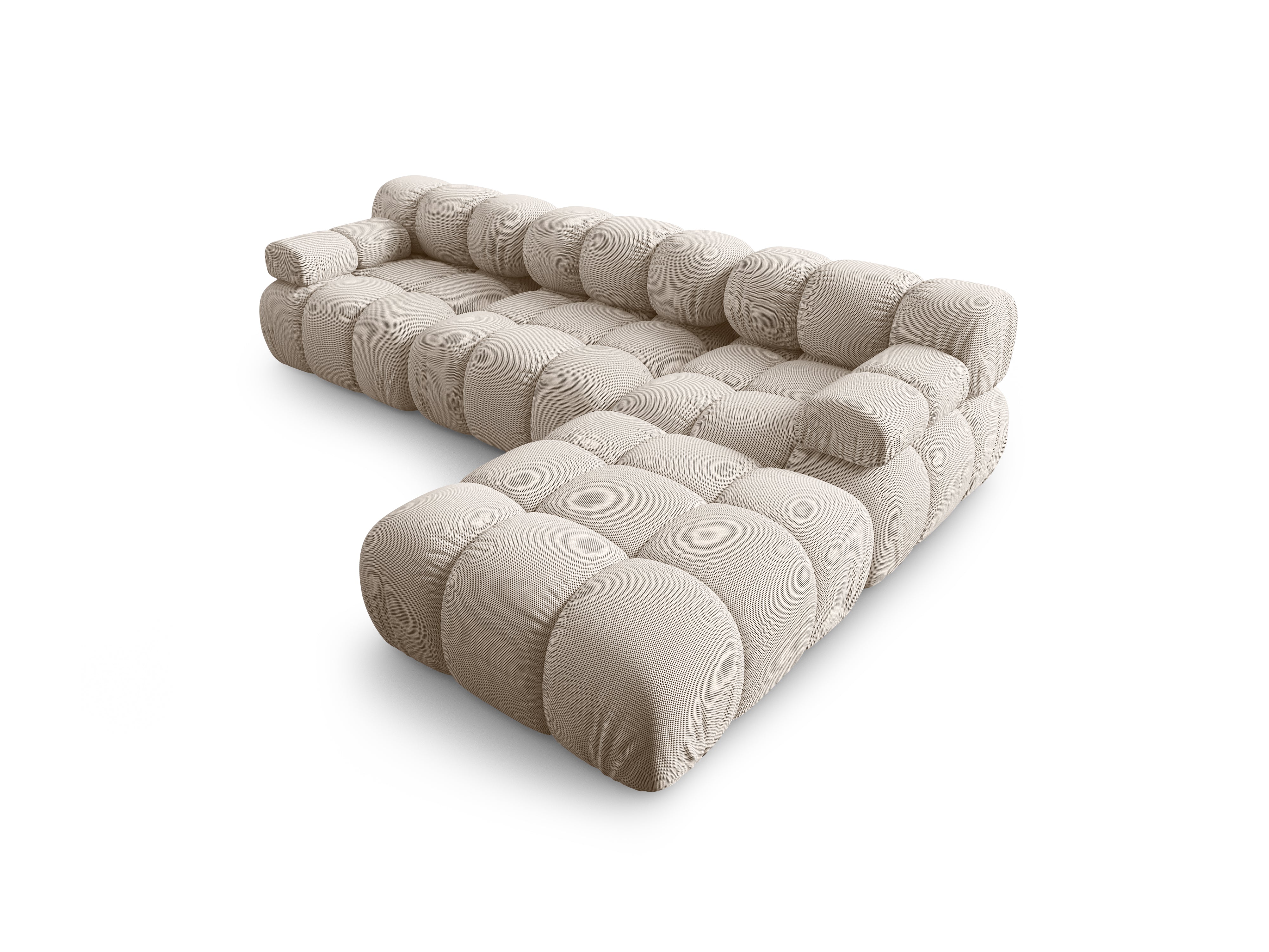Universal corner sofa BELLIS beige 3D fabric