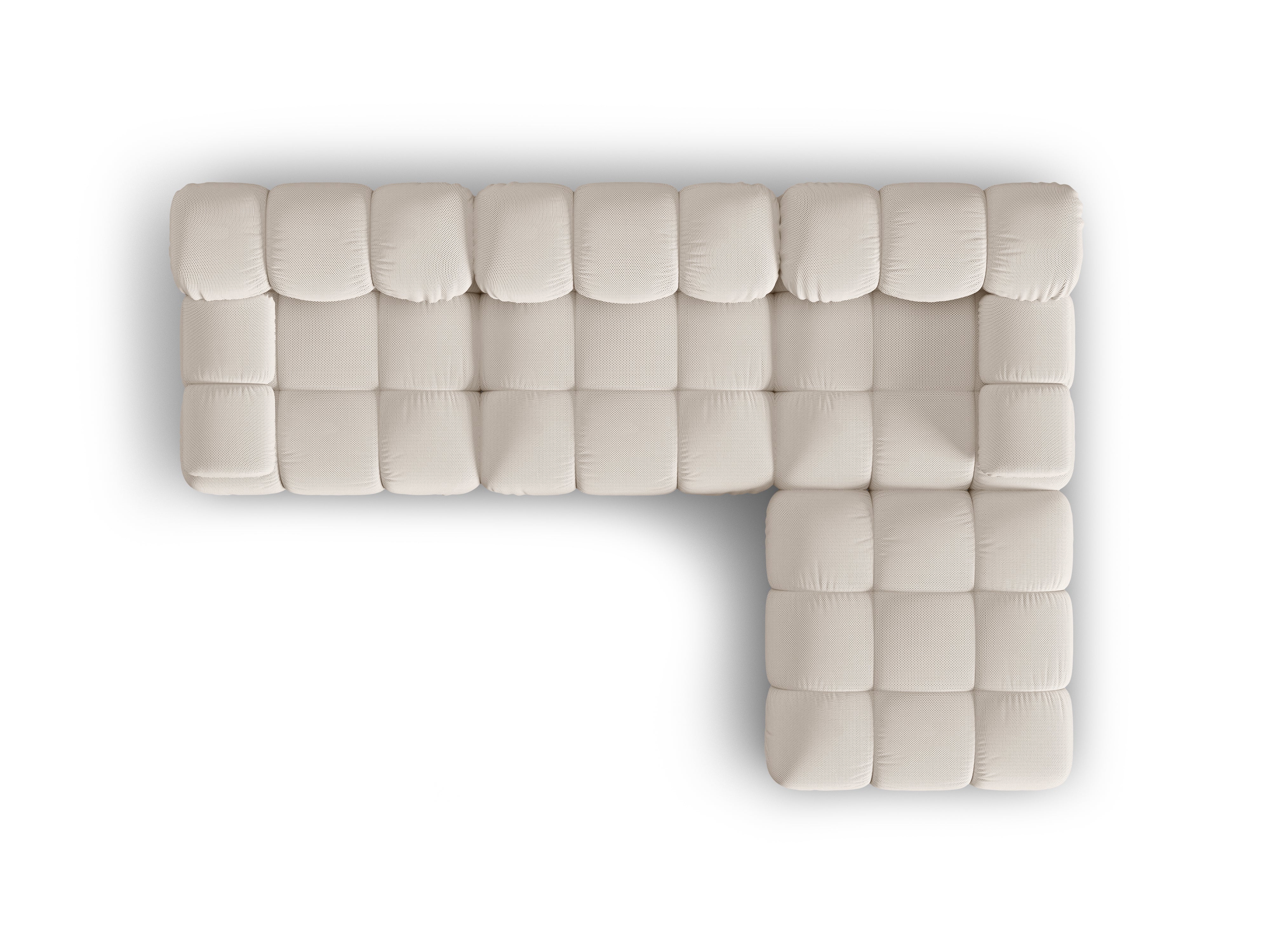 Universal corner sofa BELLIS beige 3D fabric