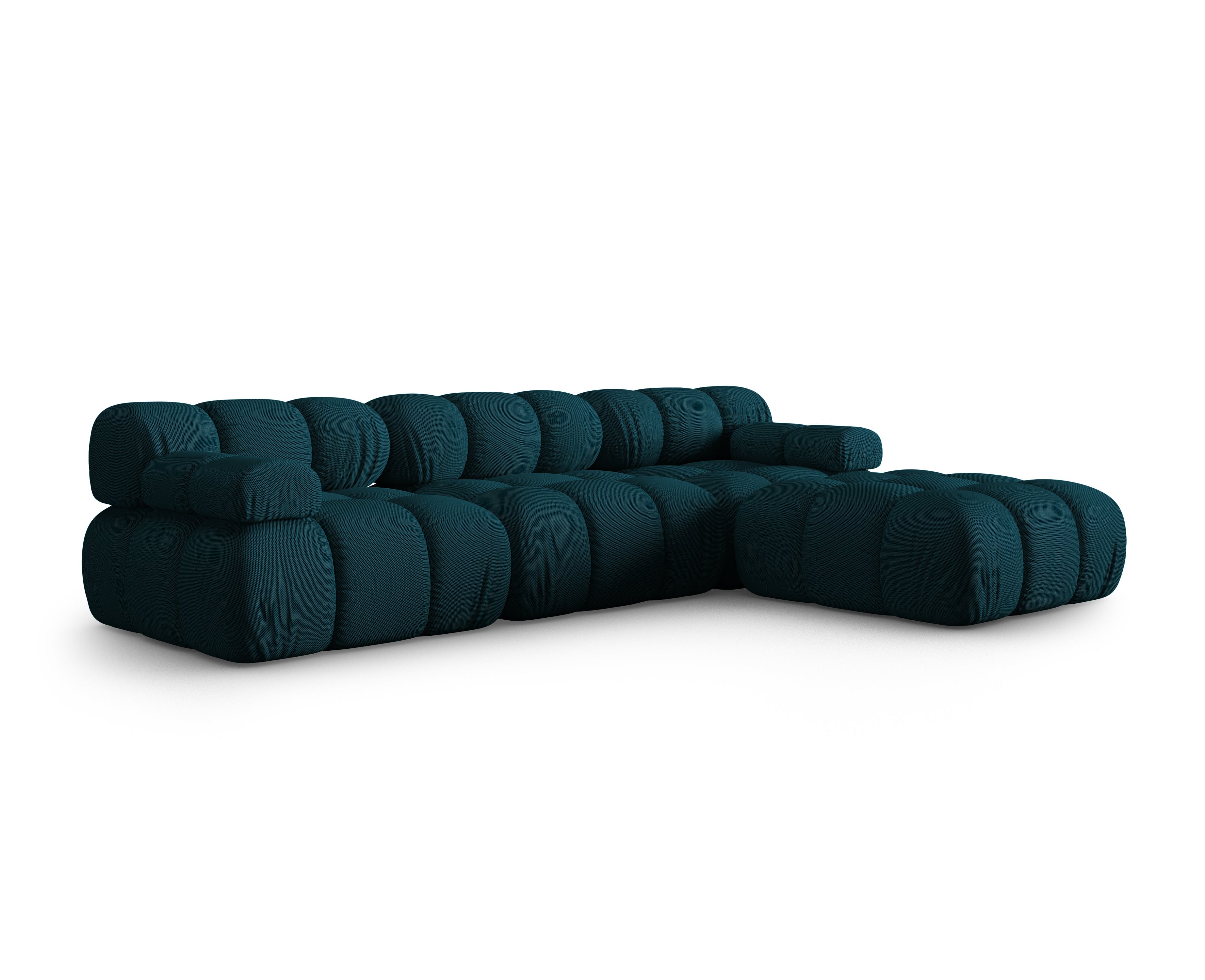 Universal corner sofa BELLIS in marine 3D fabric