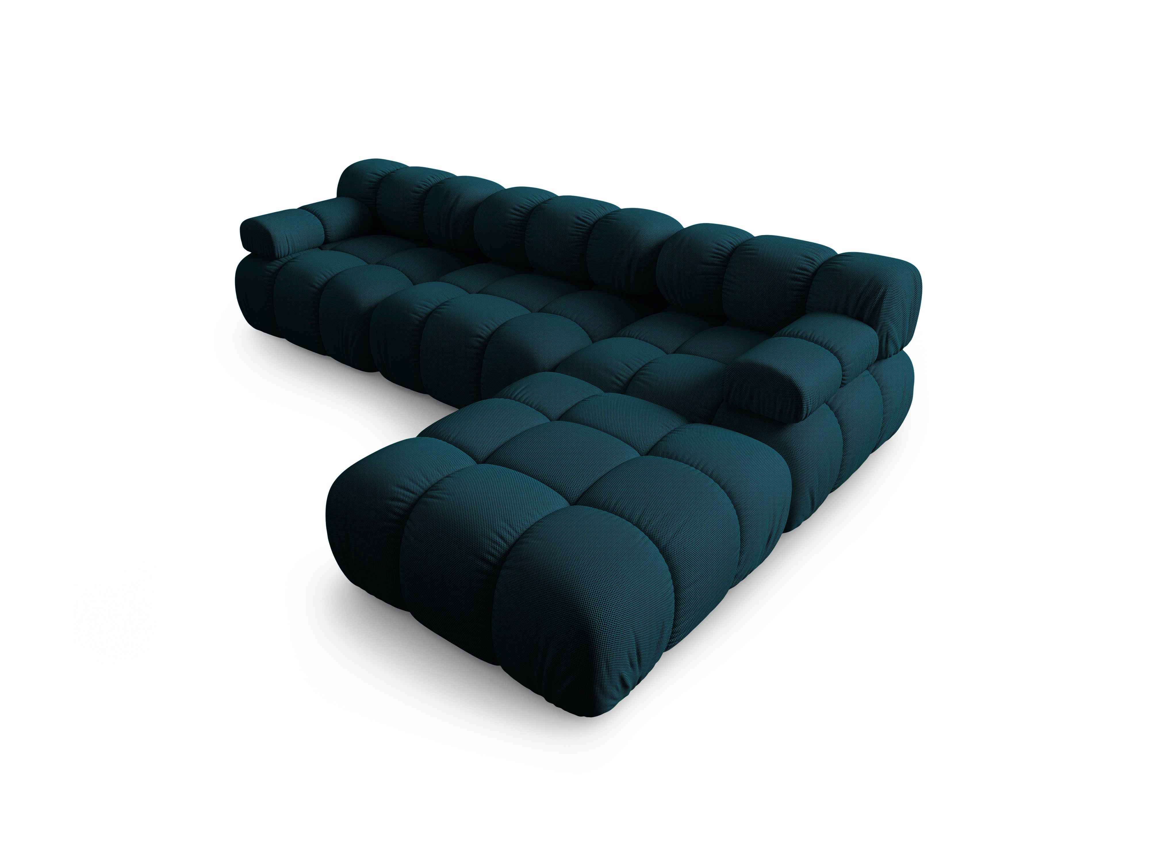 Universal corner sofa BELLIS in marine 3D fabric