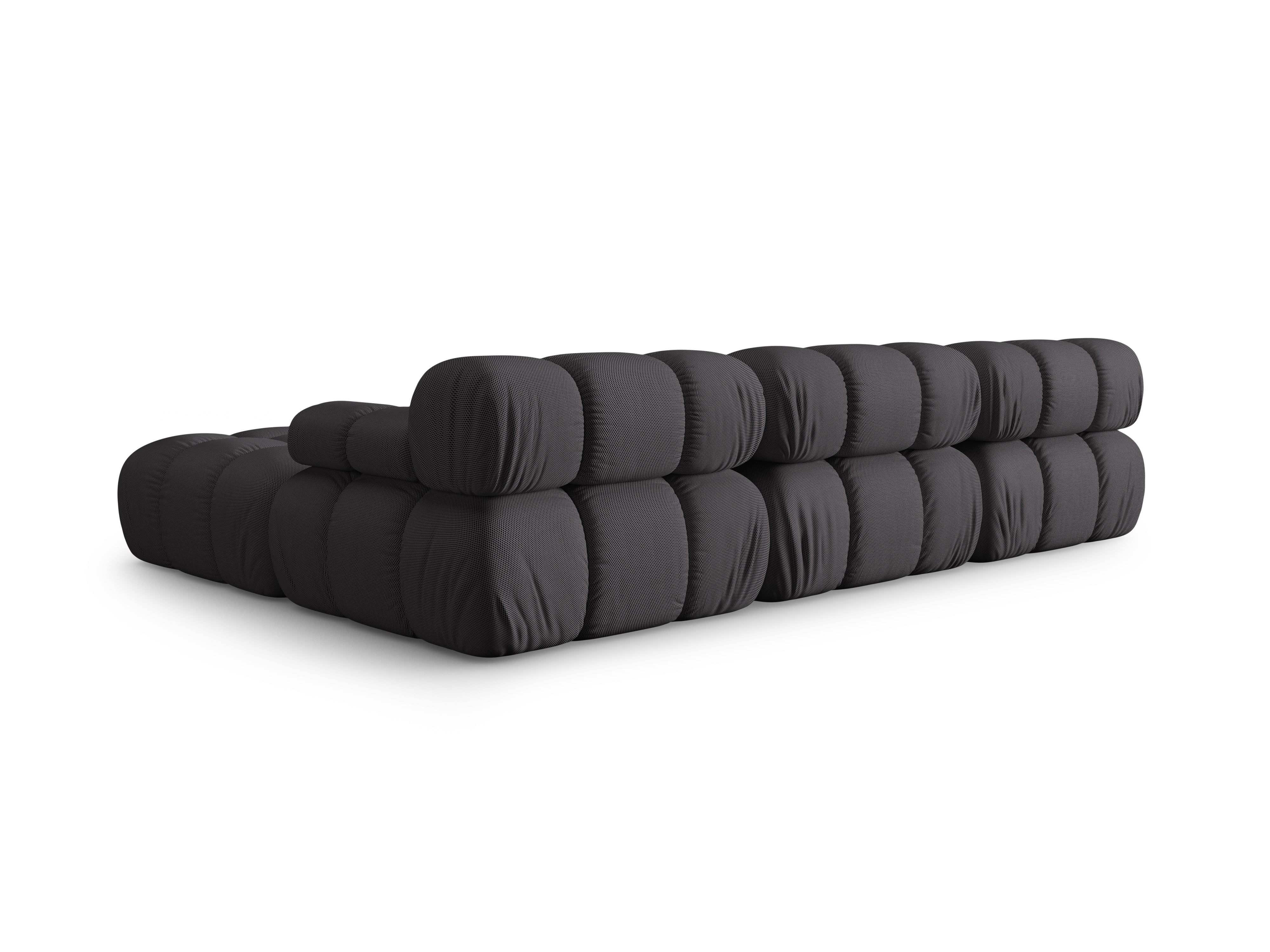 Universal corner sofa BELLIS in dark gray 3D fabric