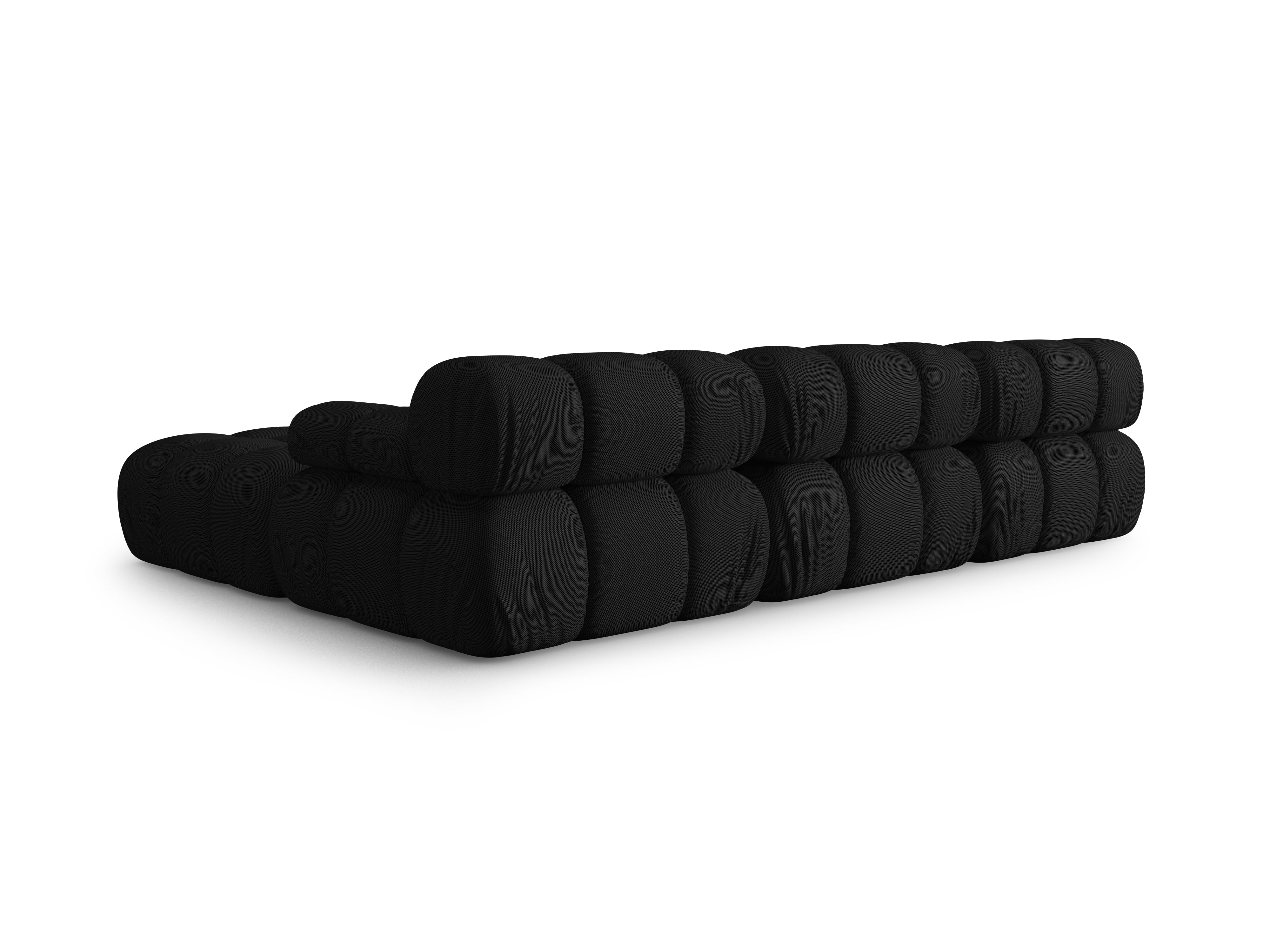 Universal corner sofa BELLIS black 3D fabric