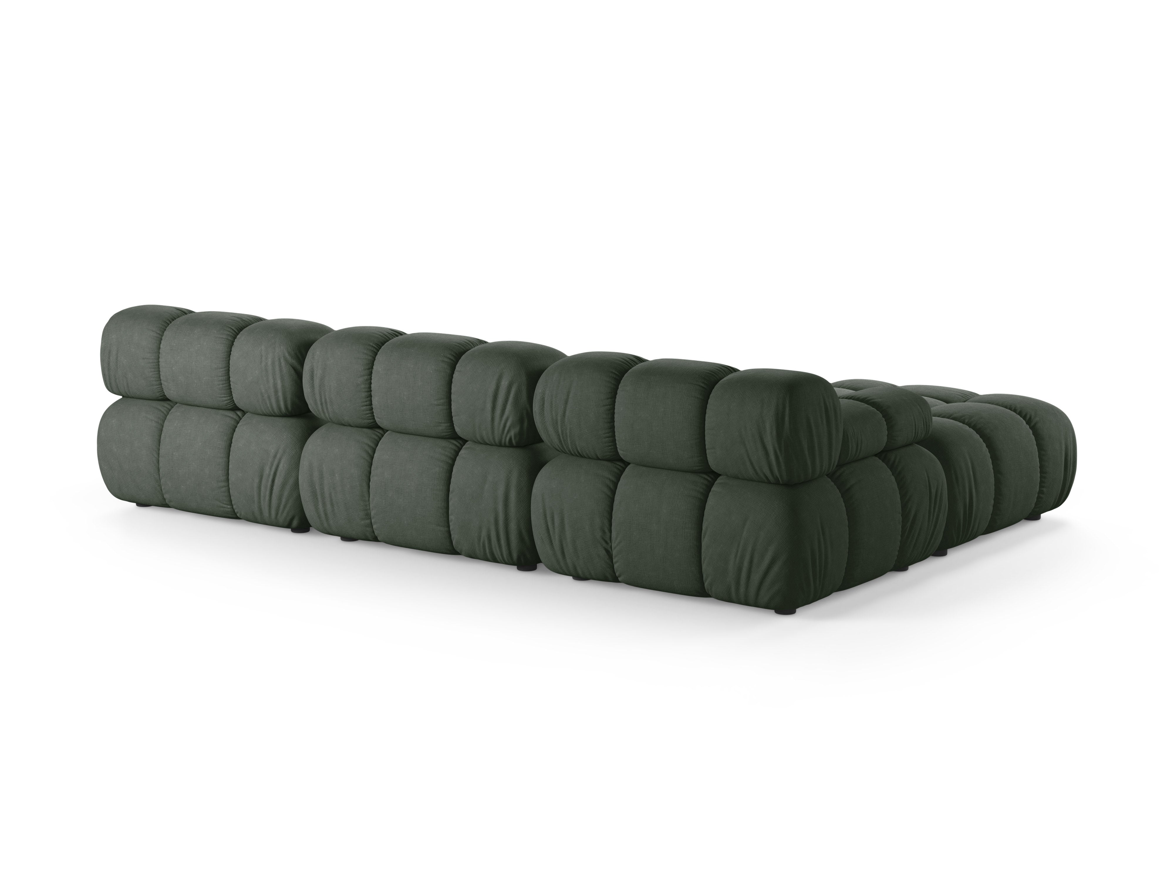 Universal corner sofa BELLIS in dark green