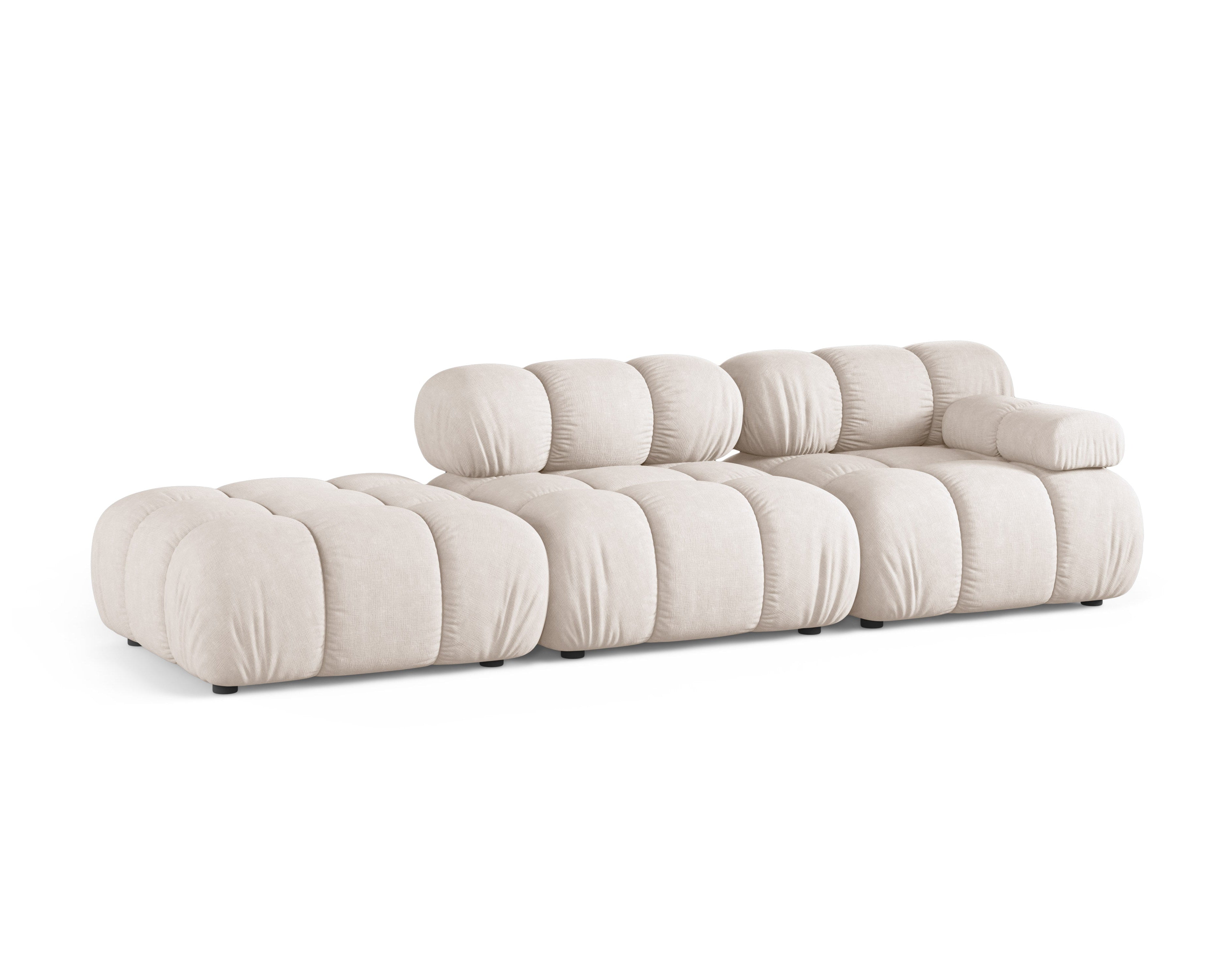 Open left-sided modular sofa BELLIS beige
