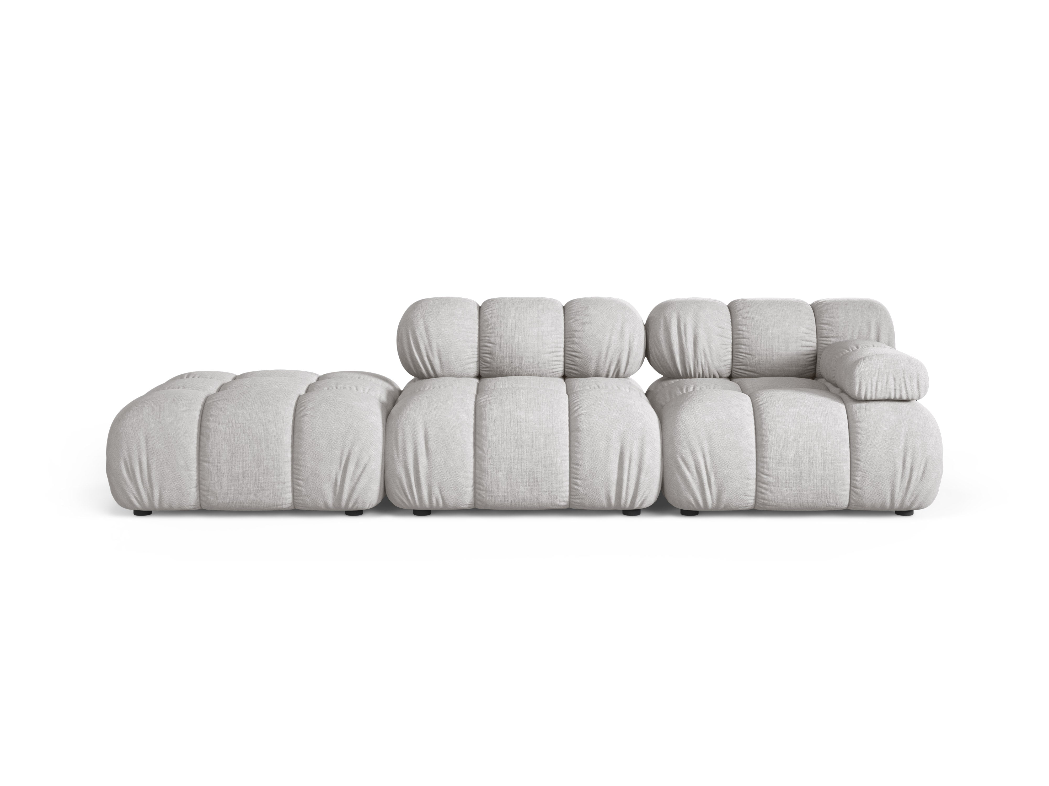 Open left-sided modular sofa BELLIS light gray