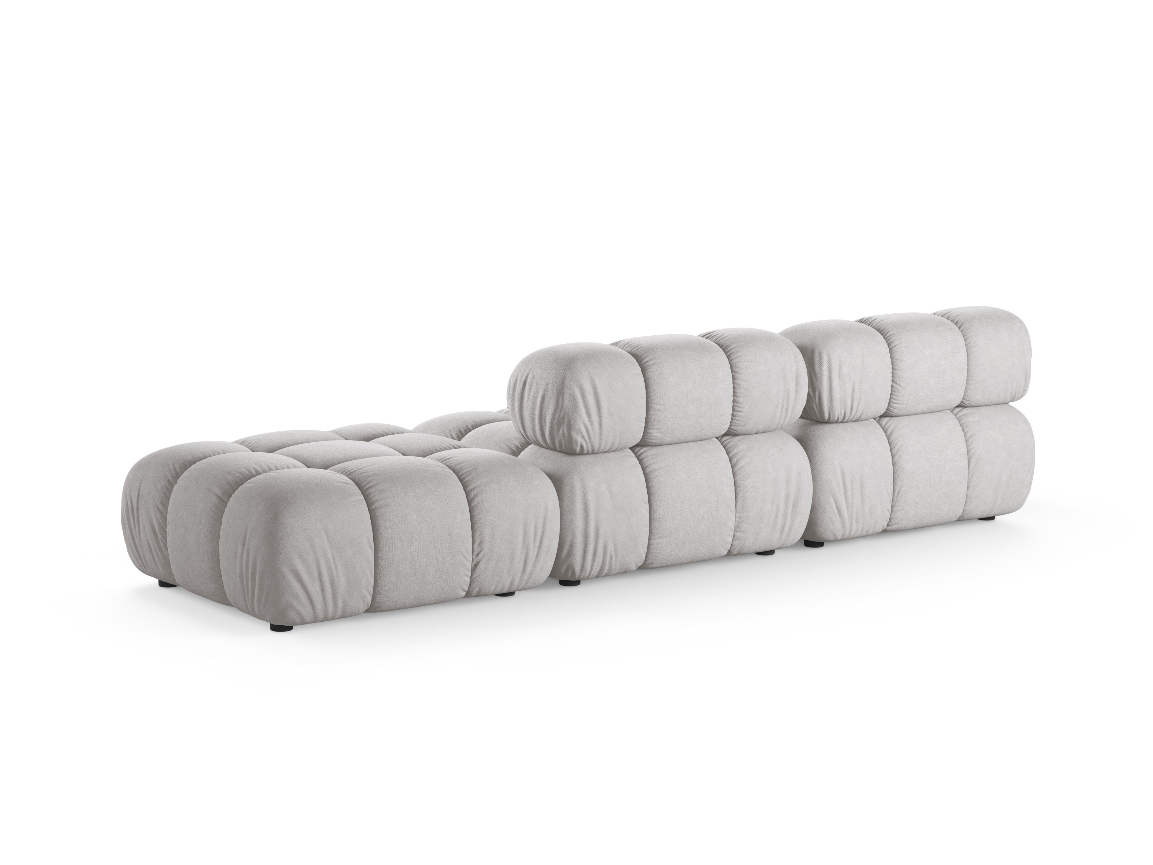 Sofa modułowa otwarta prawostronna BELLIS jasnoszary
