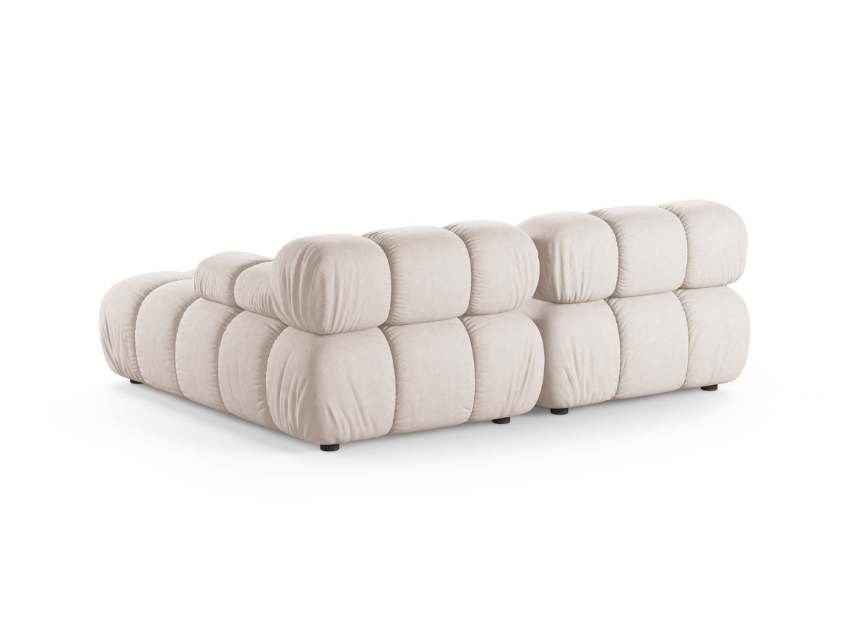 Right-facing 2-seater corner sofa BELLIS in beige