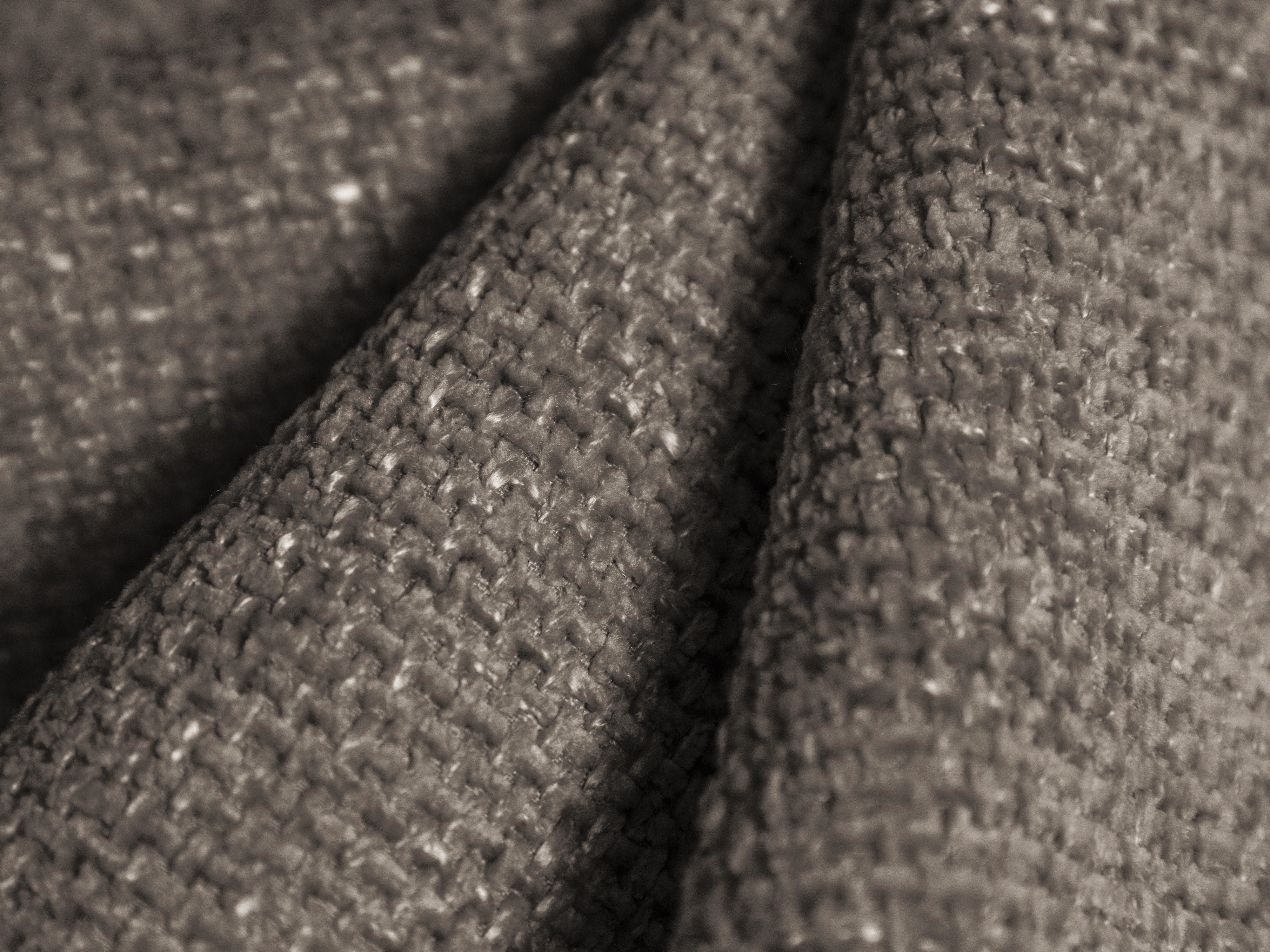 Modularer Ecksofa rechtsseitig für 7 Personen MILEY graues schimmerndes Chenille
