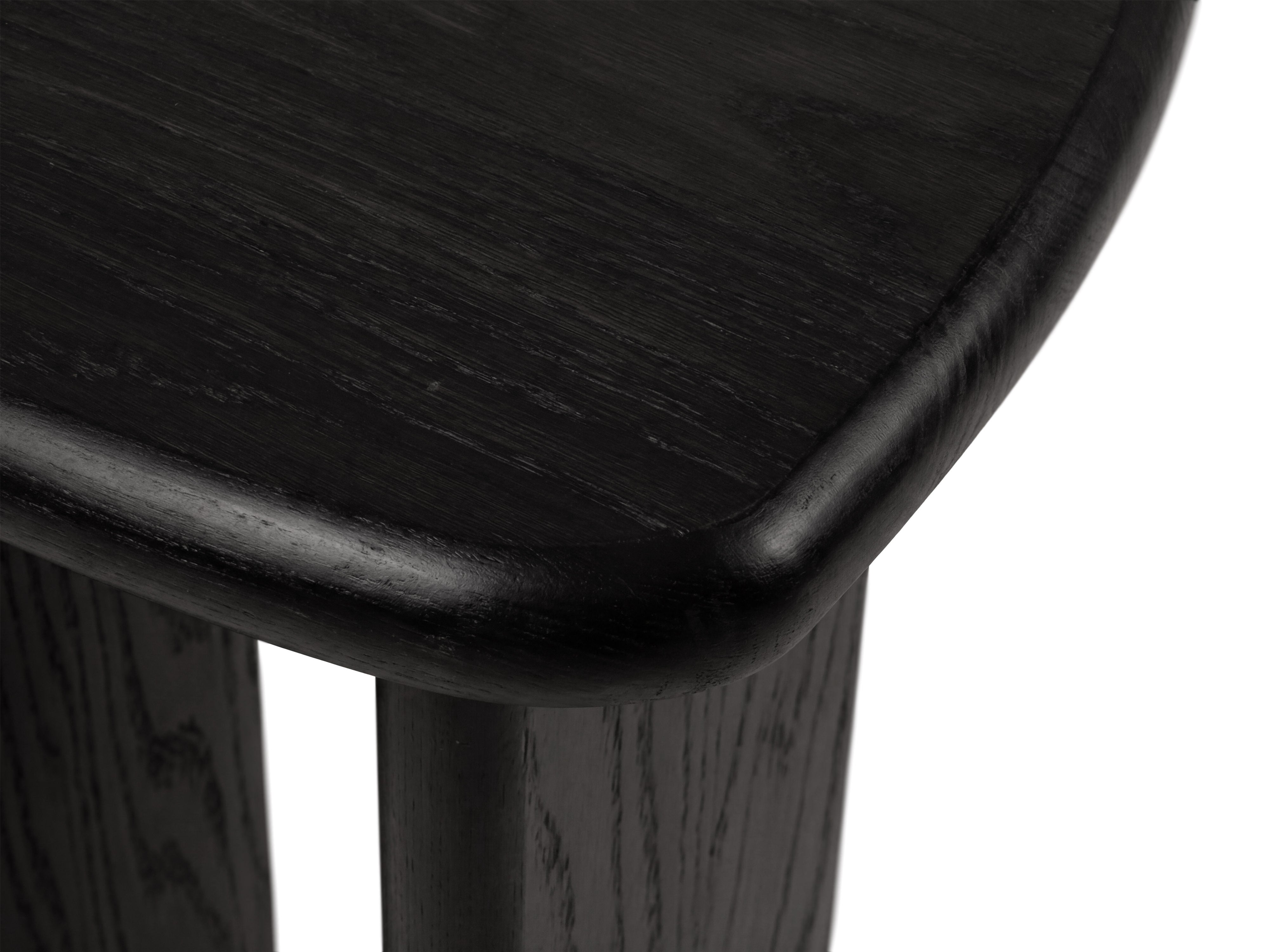 LANA Side Table in Black Oak