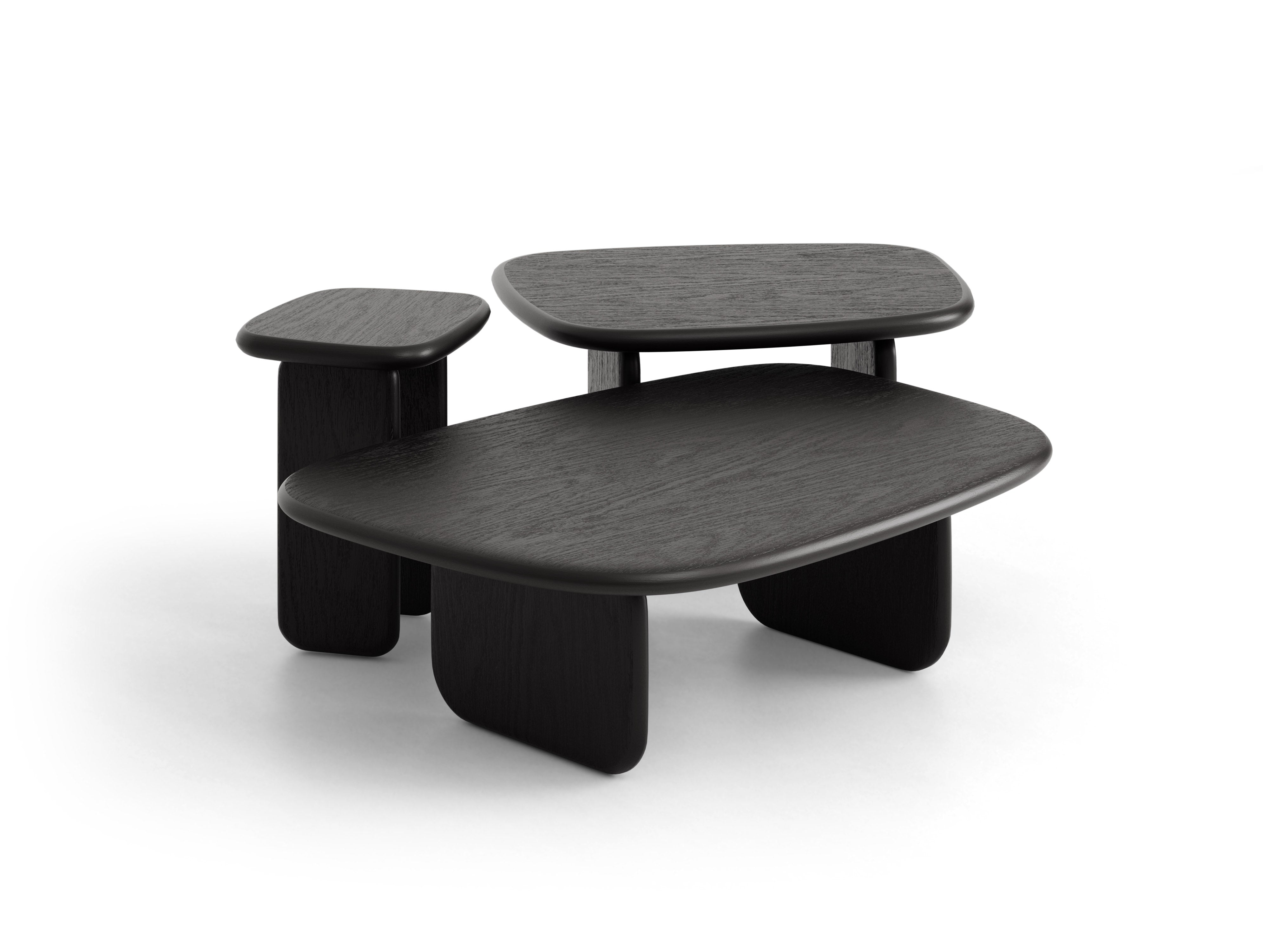 LANA Side Table in Black Oak