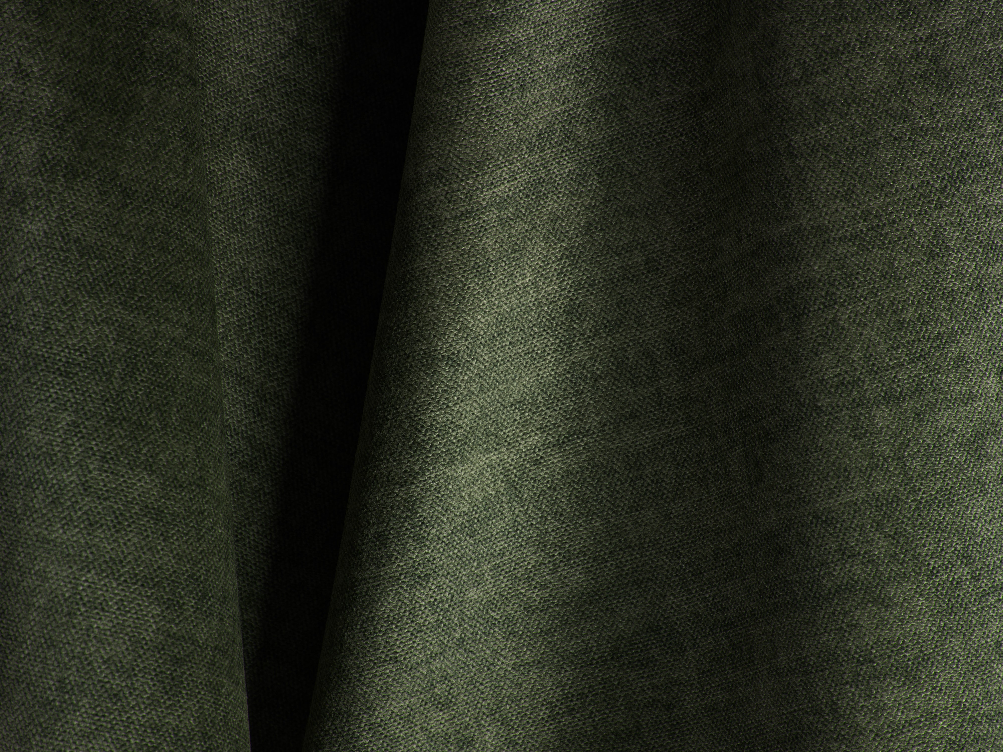 Left -hand corner velvet panoramic Martina Zielony