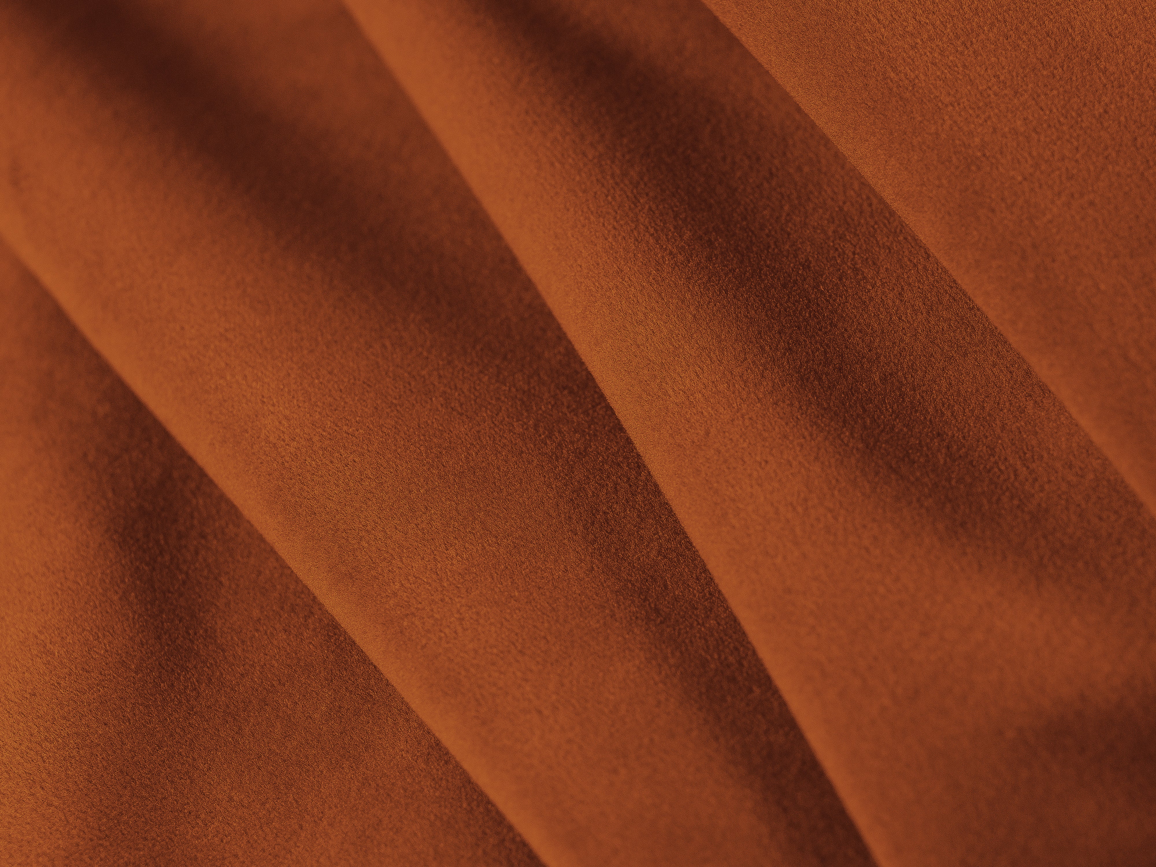 Left-sided panoramic velvet corner sofa BEMY terracotta