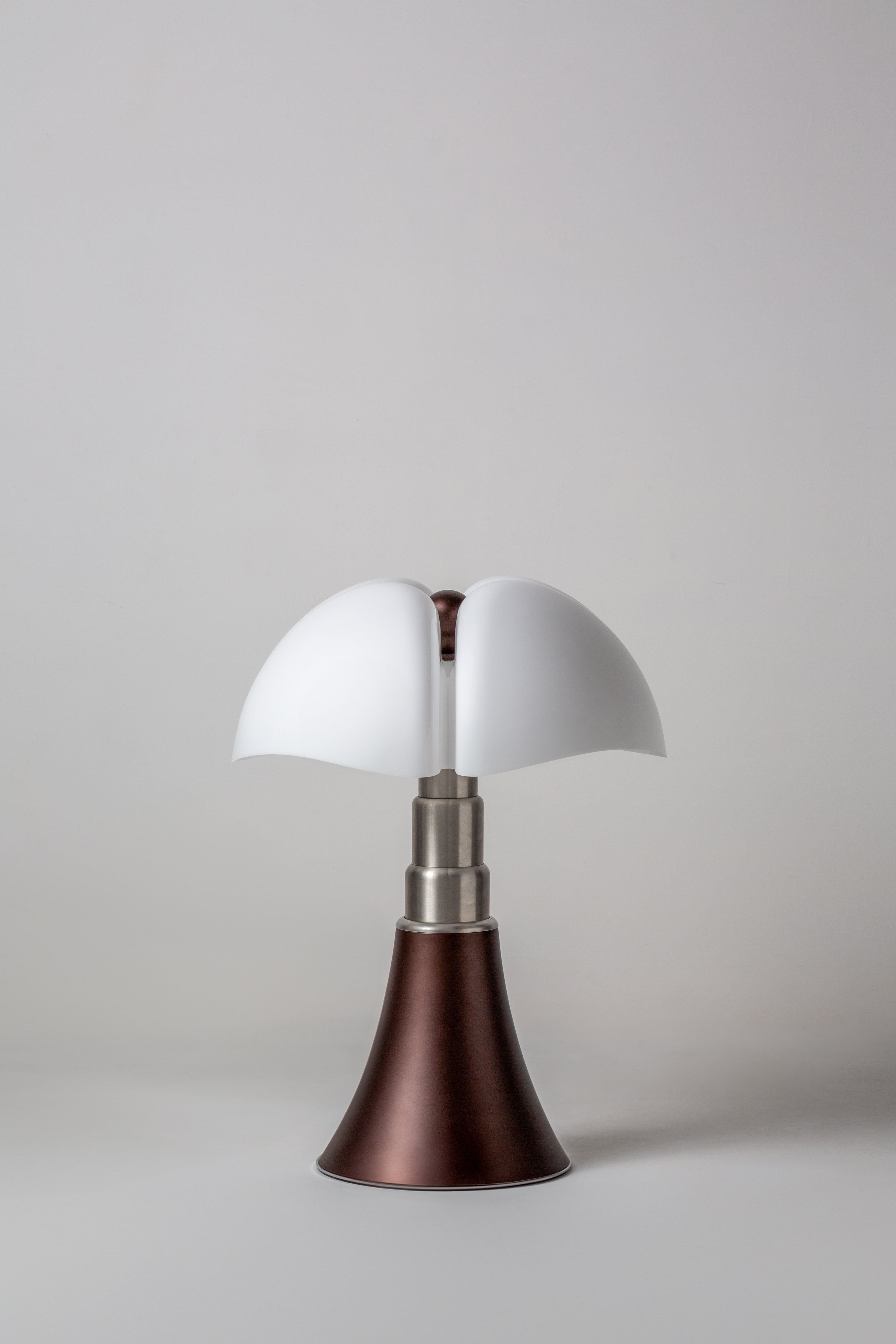 PIPISTRELLO Table Lamp with Opal Shade and Brown Matte Base