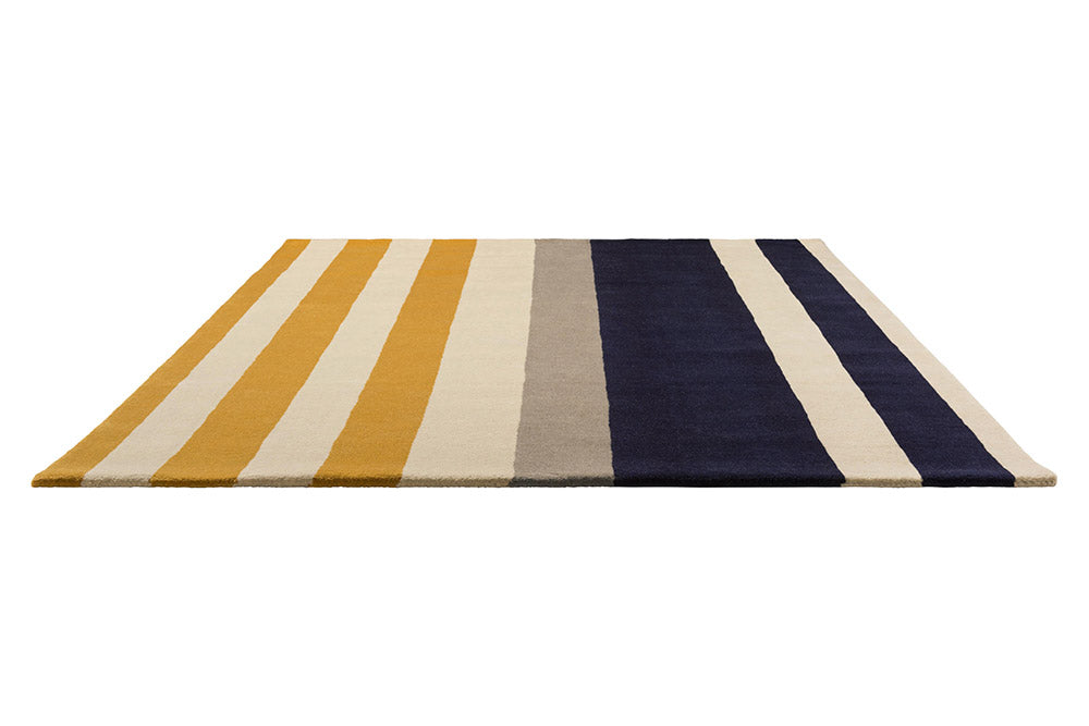 Ralli yellow-beige-black wool rug