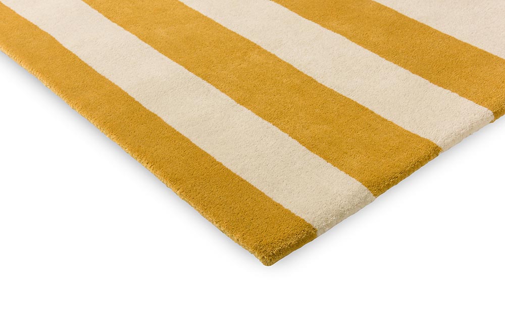 Ralli yellow-beige-black wool rug