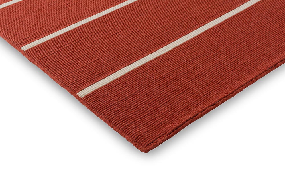 Tiibet beige-red wool rug