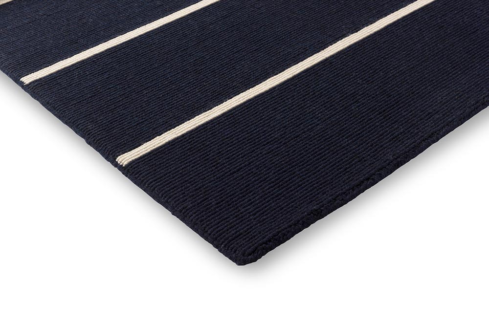 Tiibet wool rug navy-black