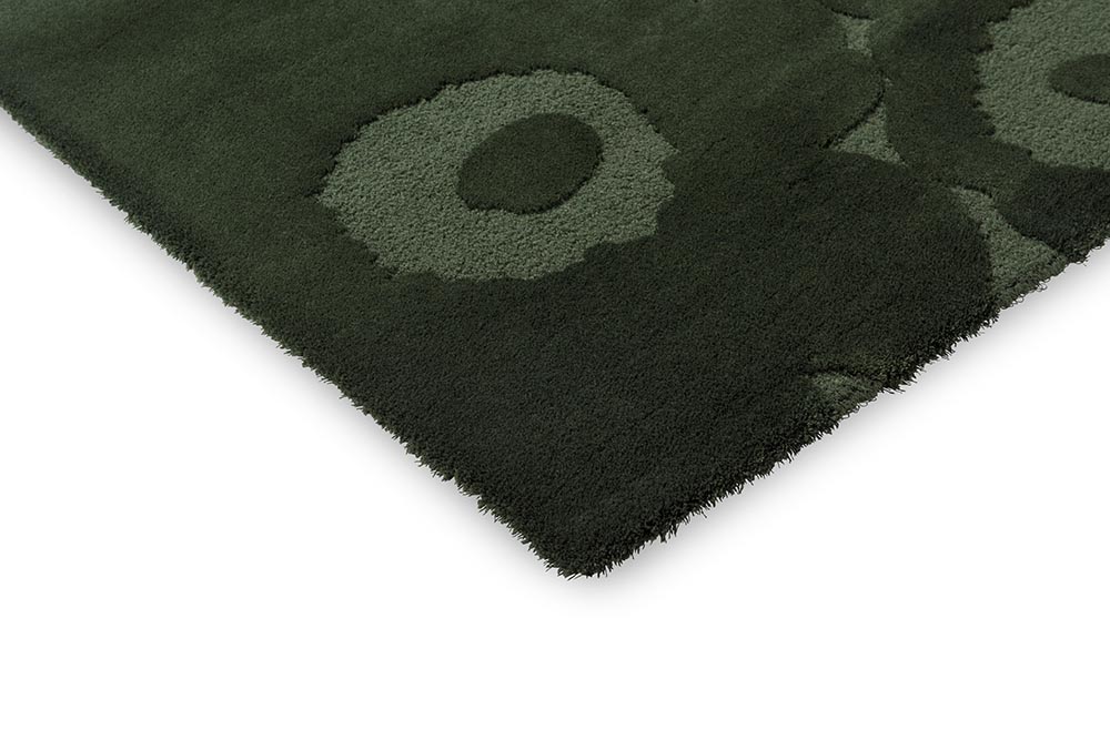 Wool rug Unified Green