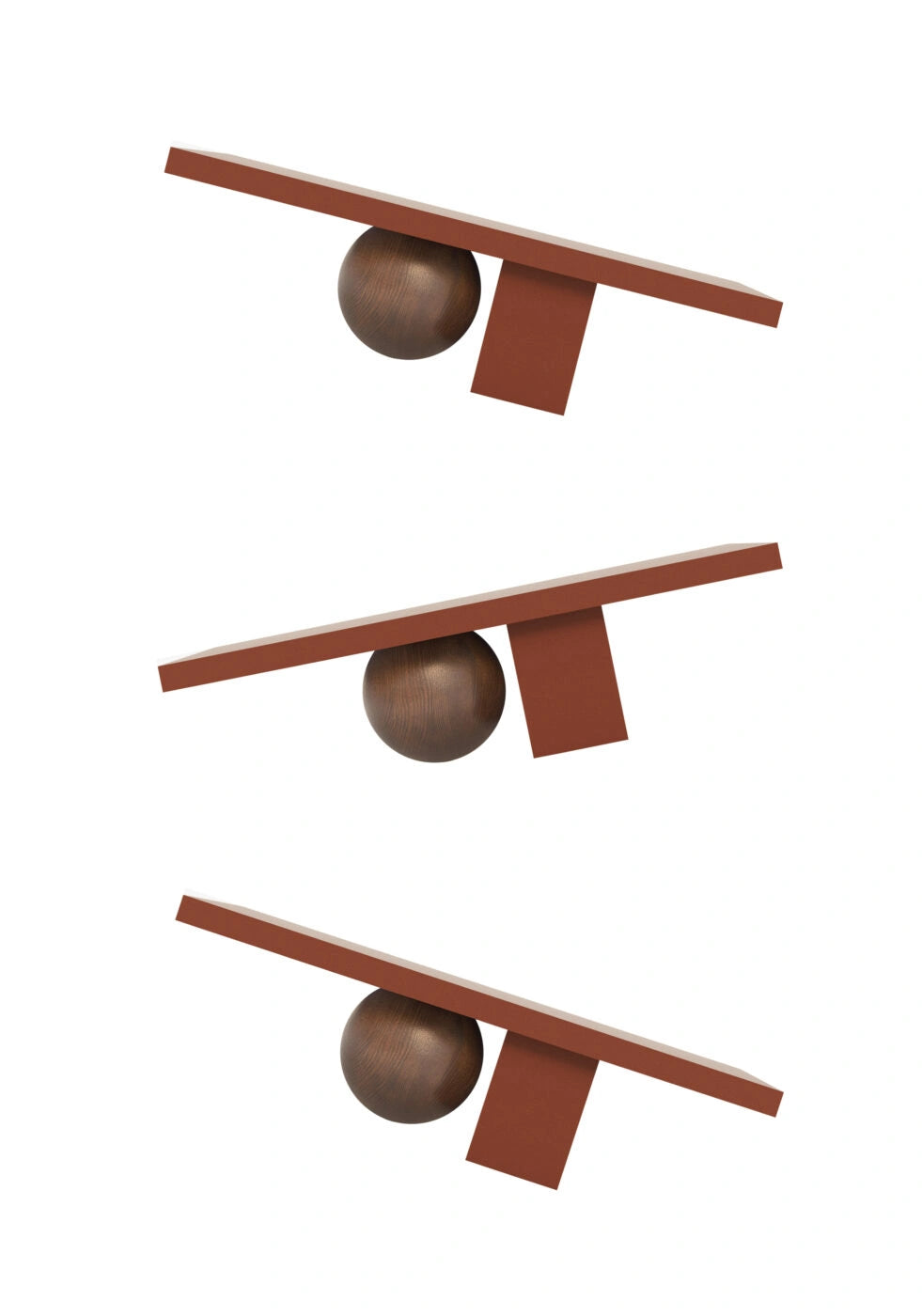 MOORT Coffee Table in Steel and Wood