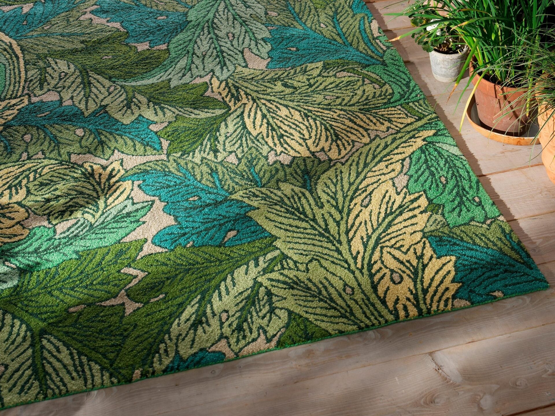 Dywan zewnętrzny ACANTHUS NETTLE SKY BLUE zielony