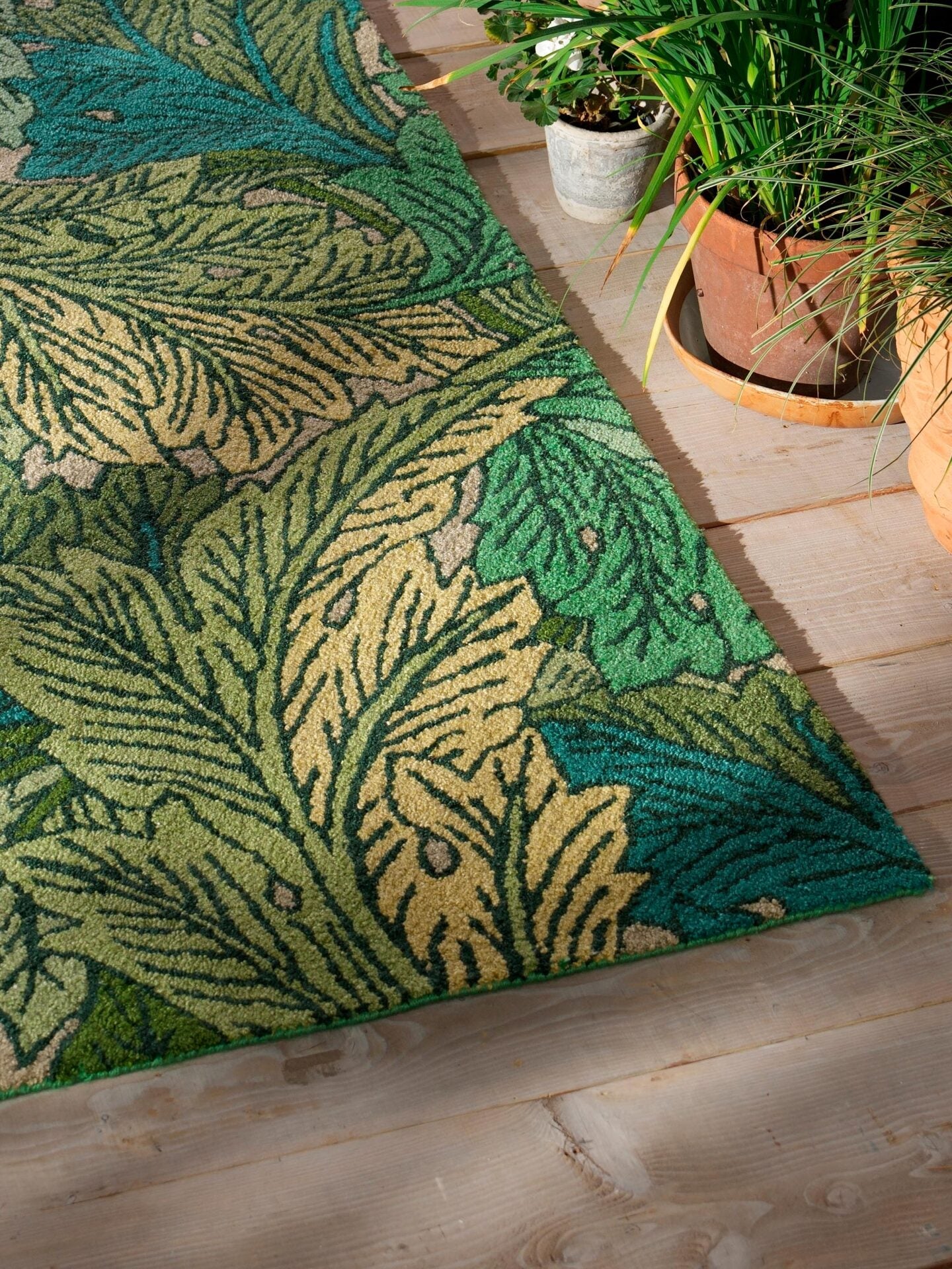 Dywan zewnętrzny ACANTHUS NETTLE SKY BLUE zielony