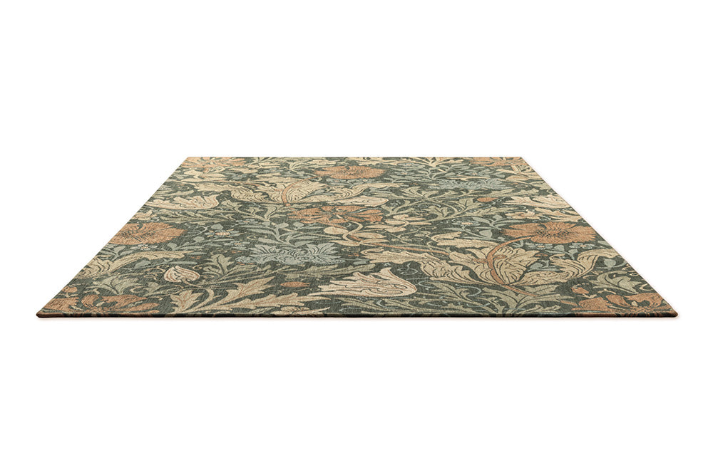 Teppich COMPTON TRELLIS grün mit braun