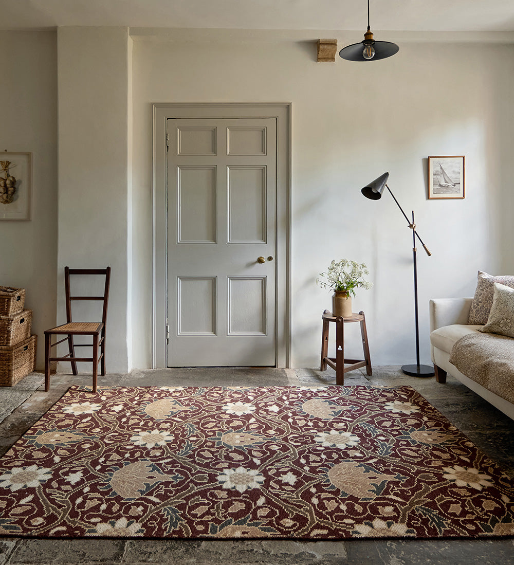 Teppich MONTREAL RUSSET bordeaux-beige