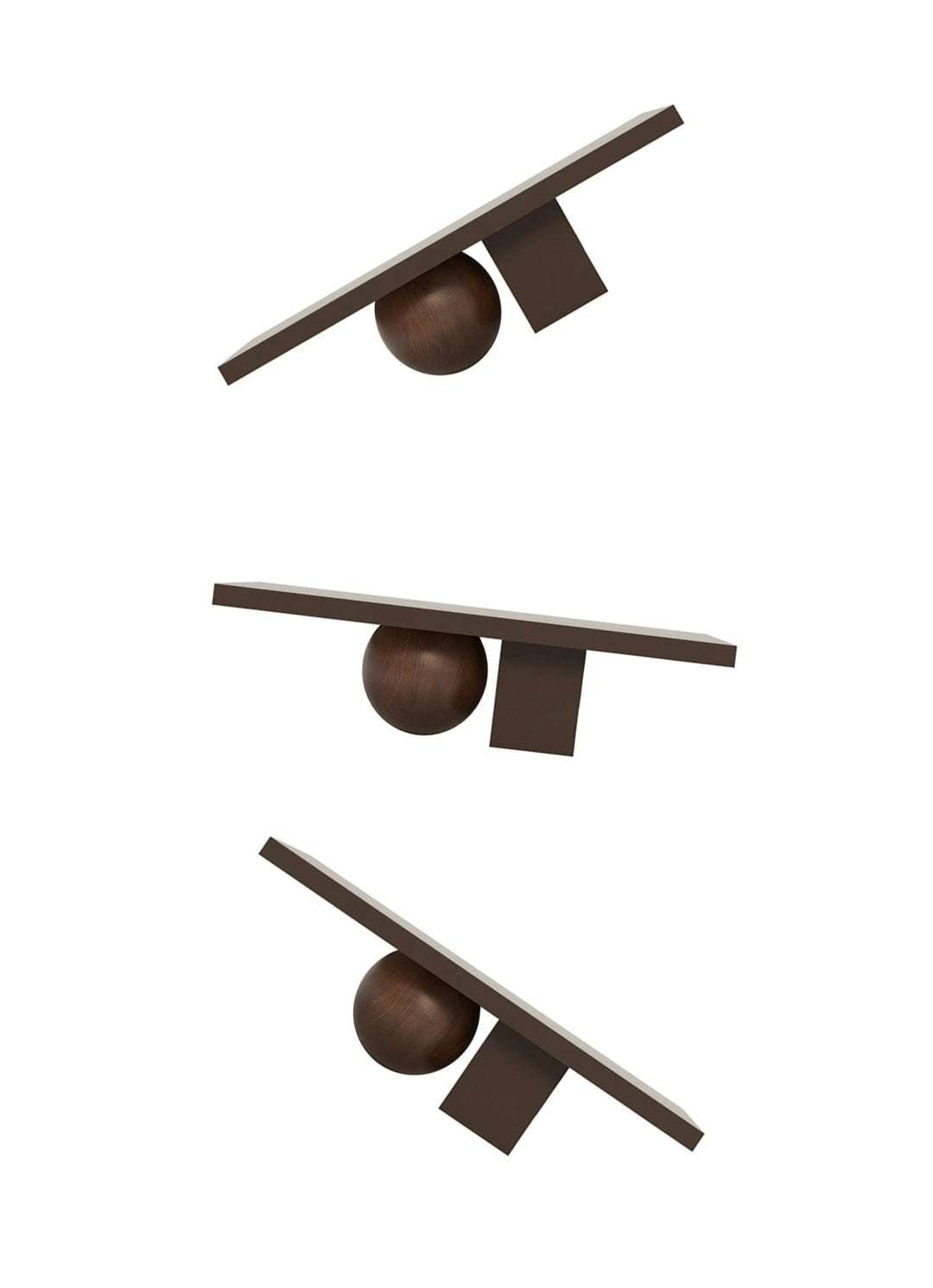 MOORT Coffee Table in Steel and Wood