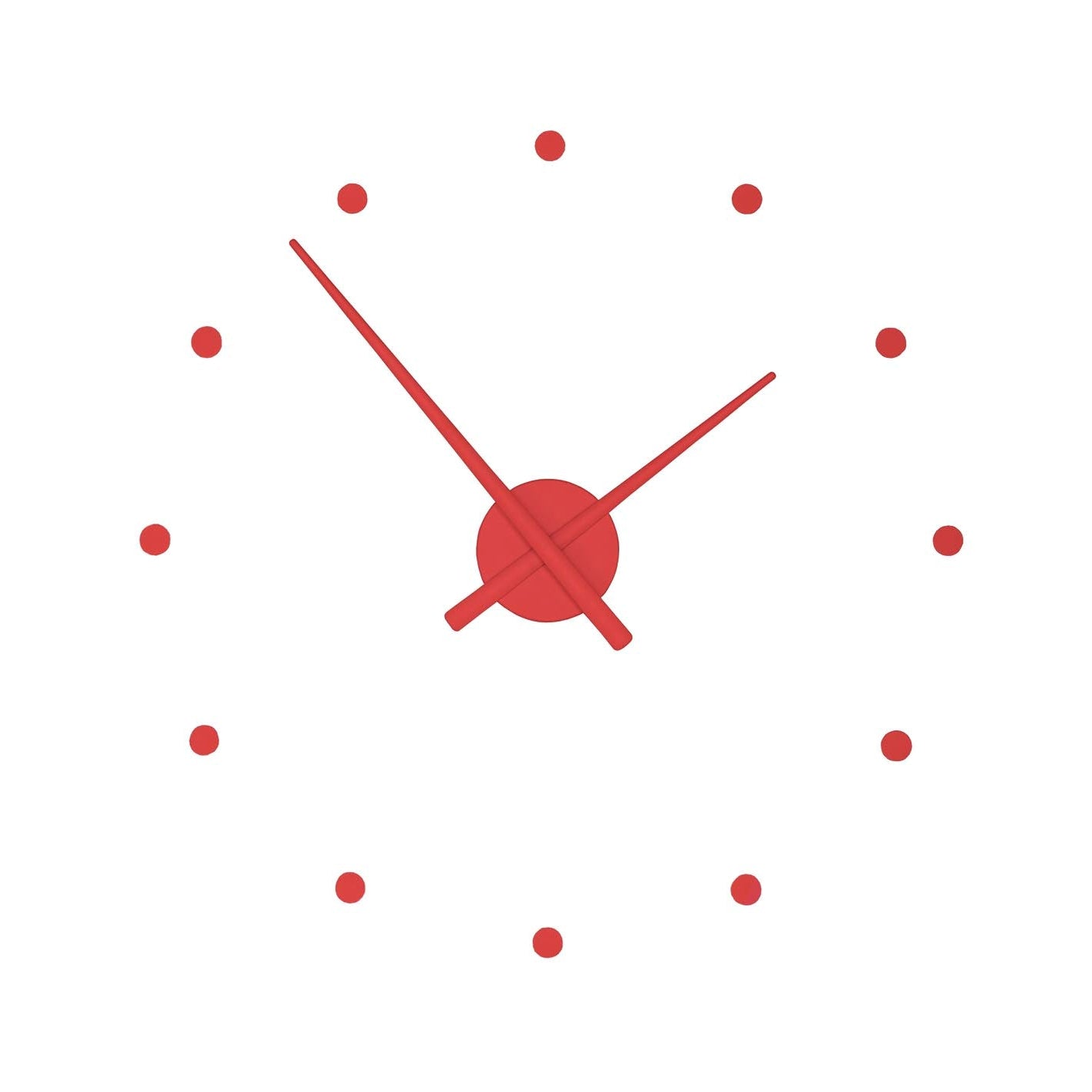 OJ MINI red wall clock