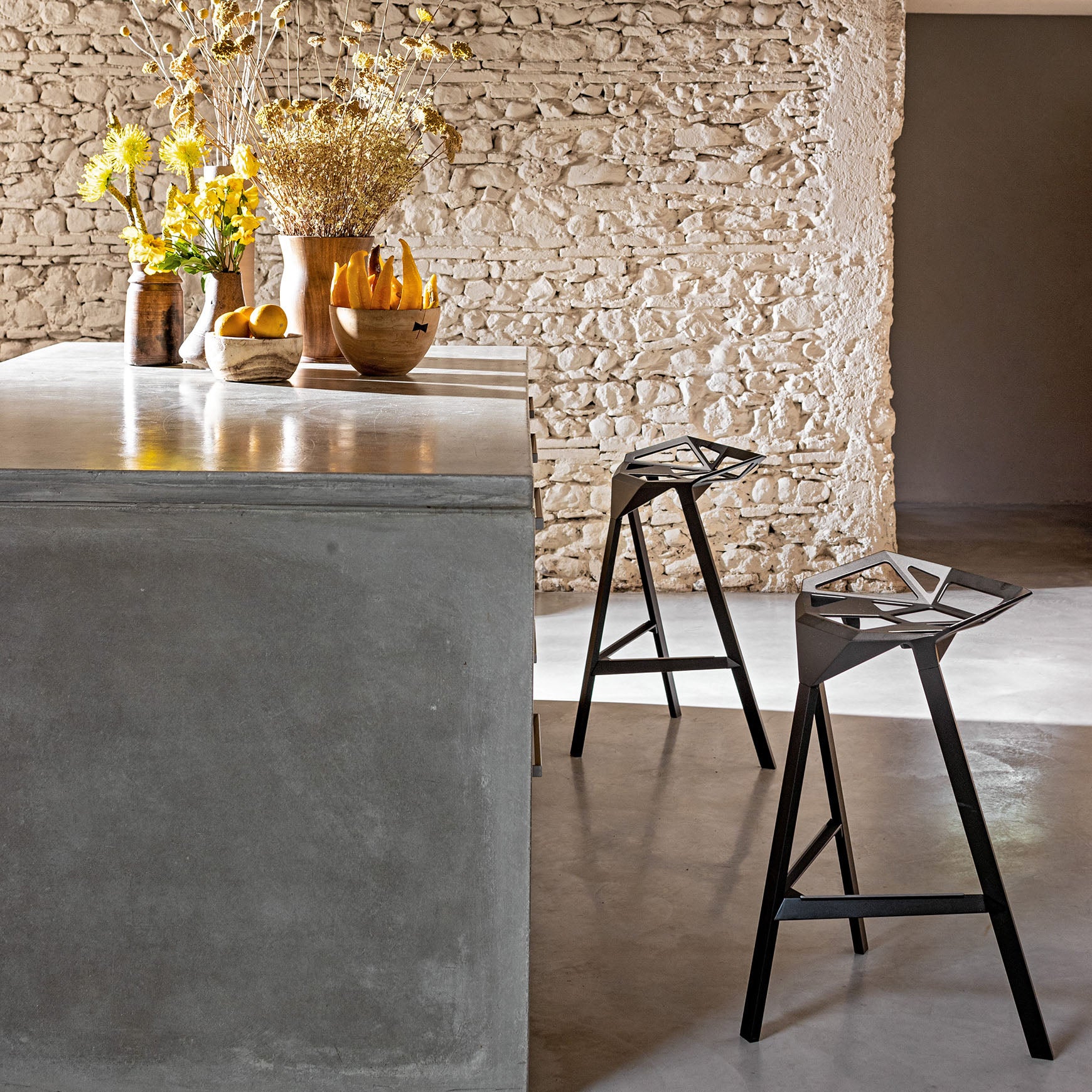 Hocker STOOL_ONE schwarz