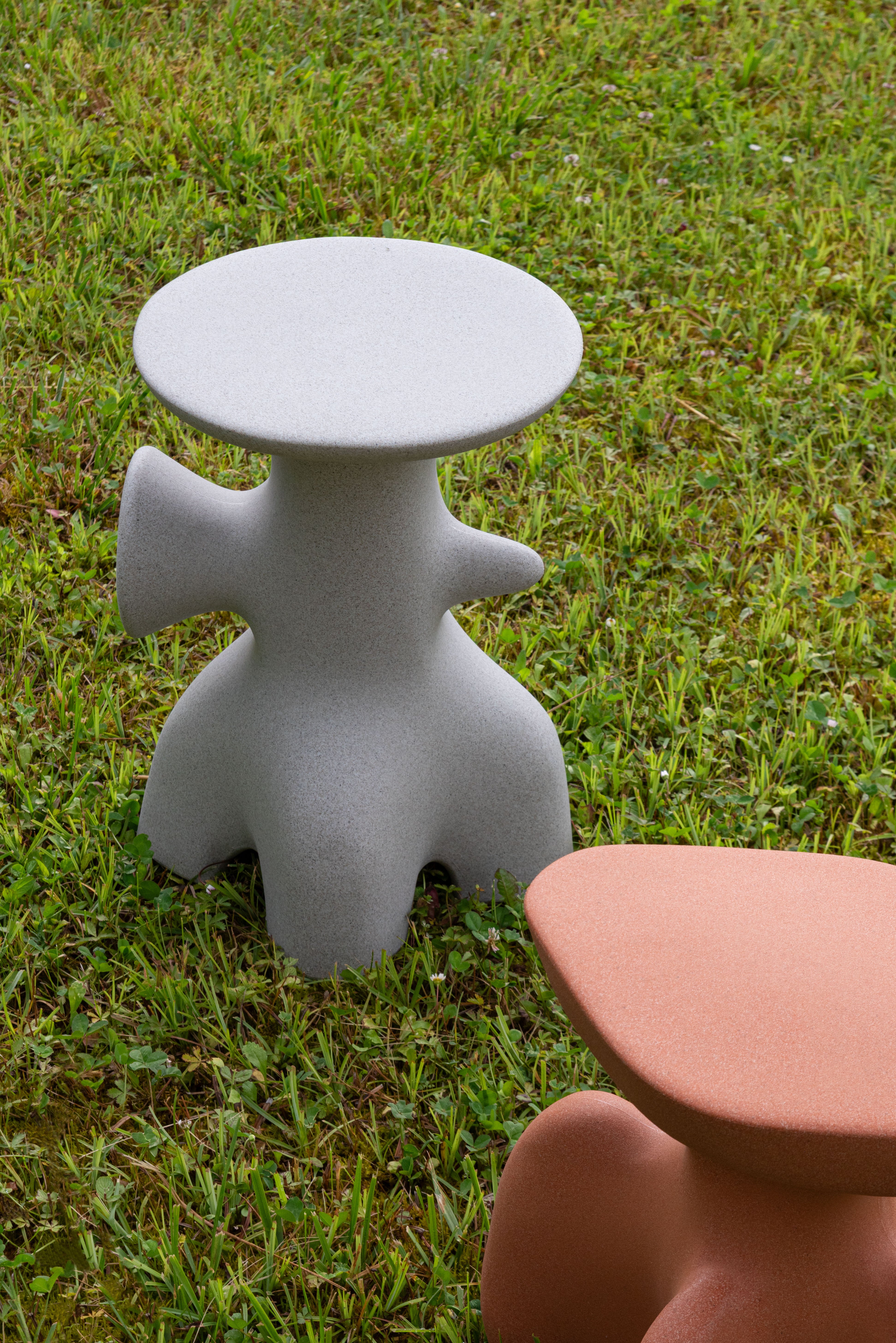 Side table ARCHEO stone gray