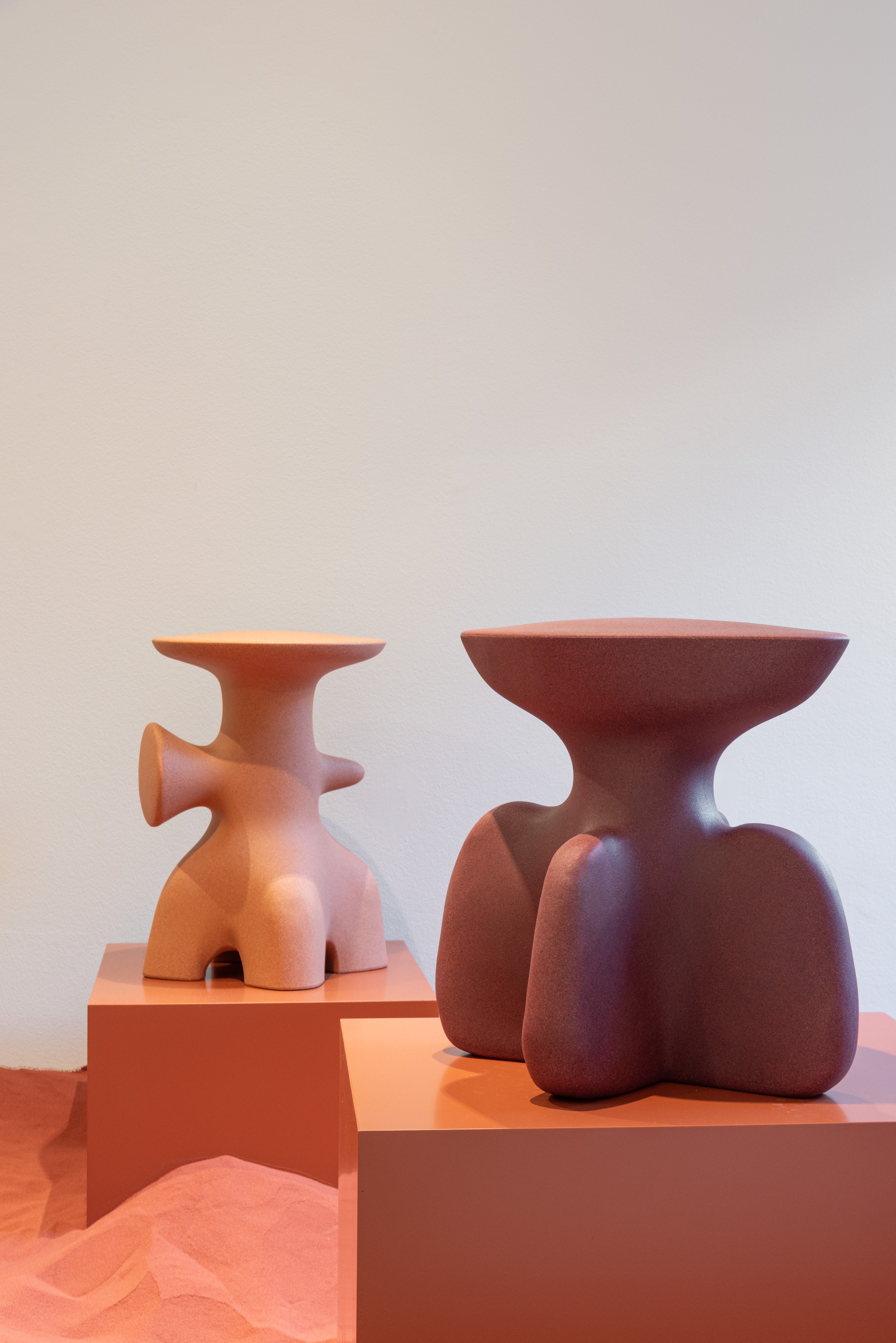 Side table ARCHEO terracotta