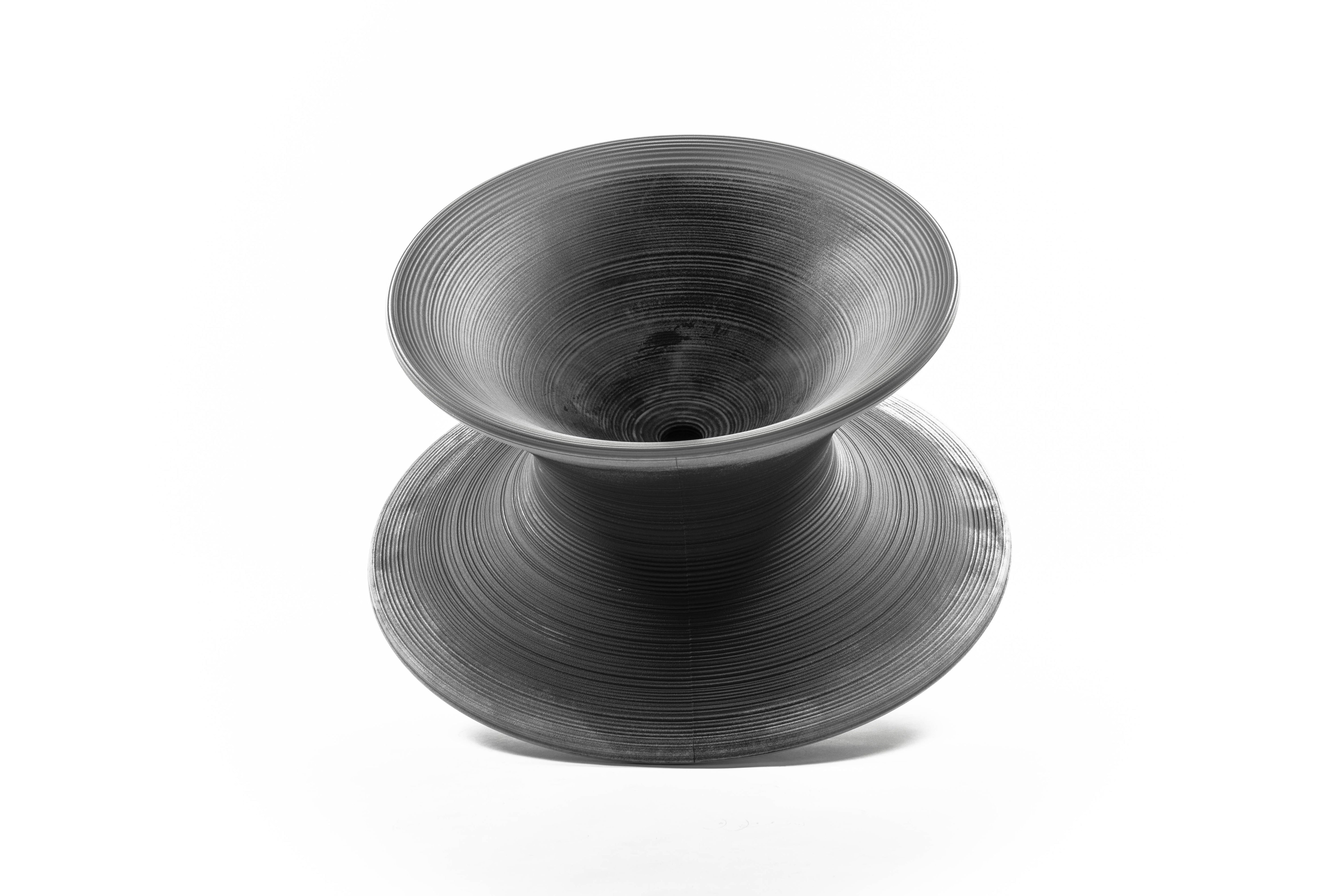 Swivel chair SPUN anthracite with light gray