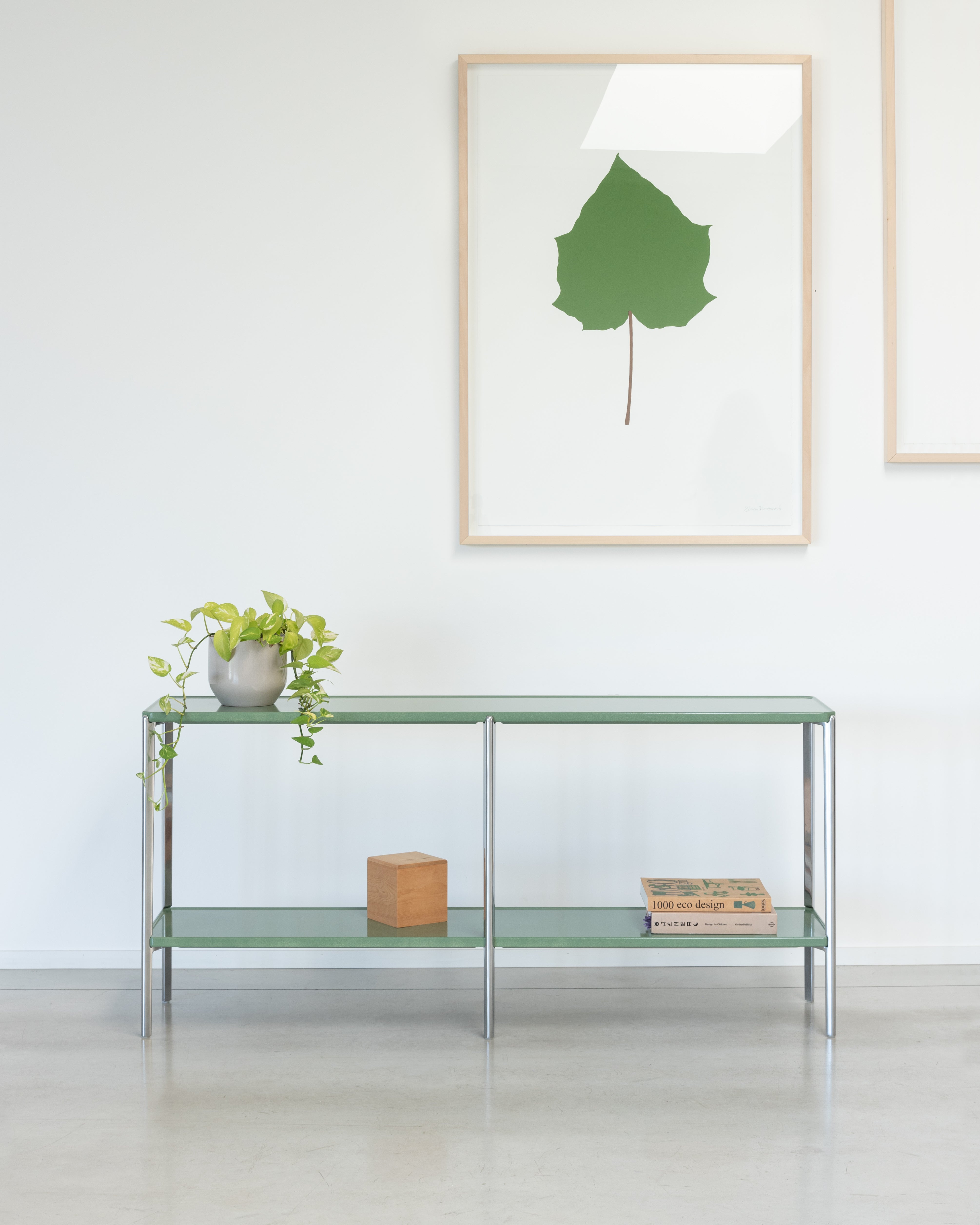Double shelf TAMBOUR cream concrete