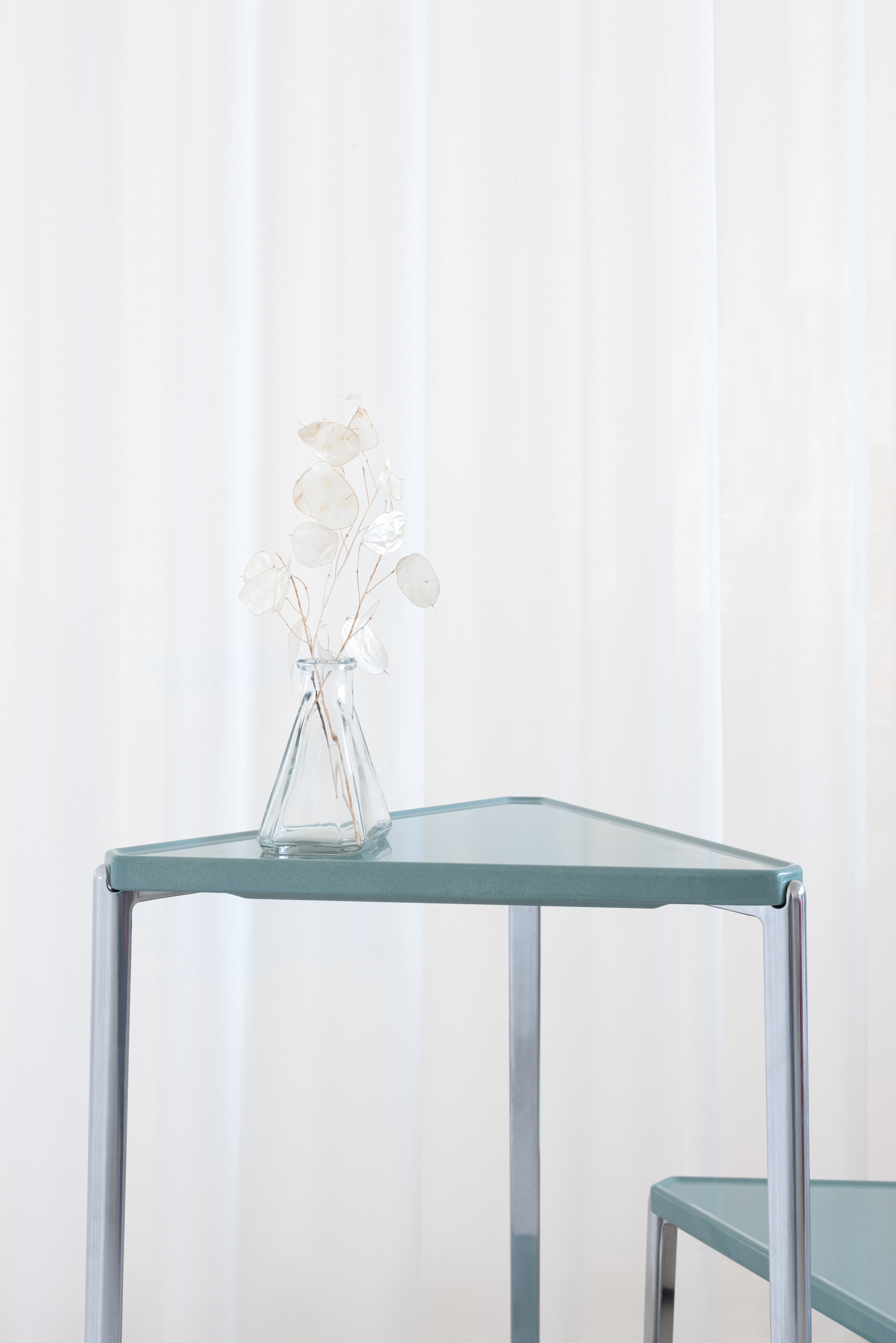 Beistelltisch TAMBOUR cremefarbener Beton