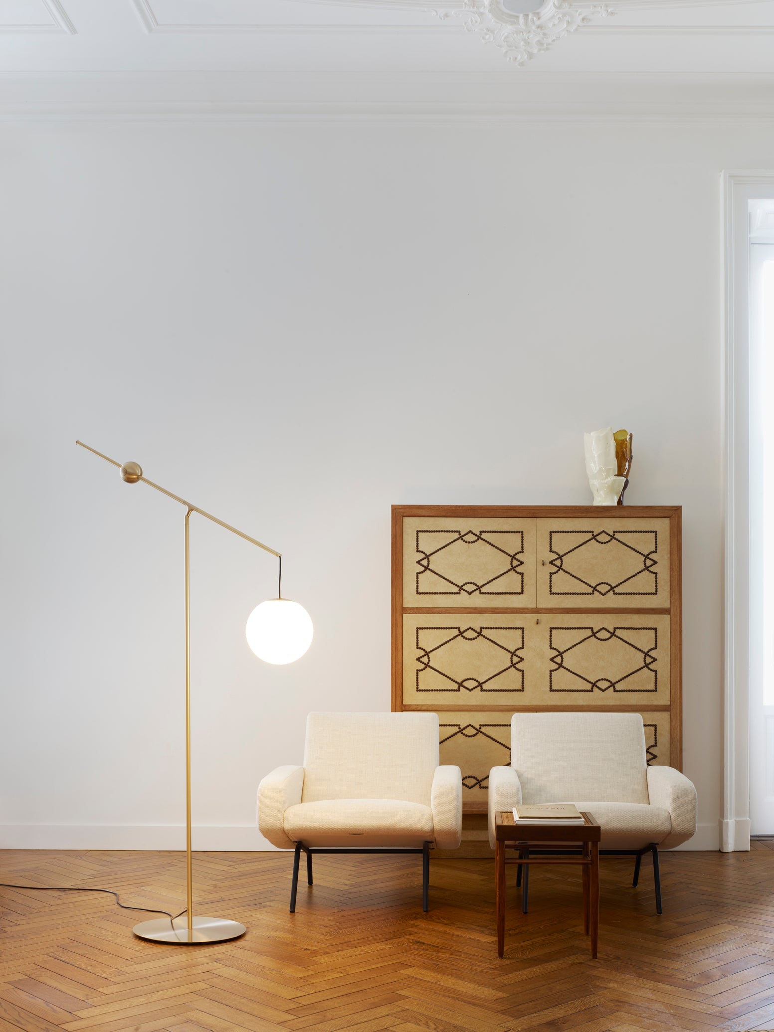 Malamaty floor lamp brass